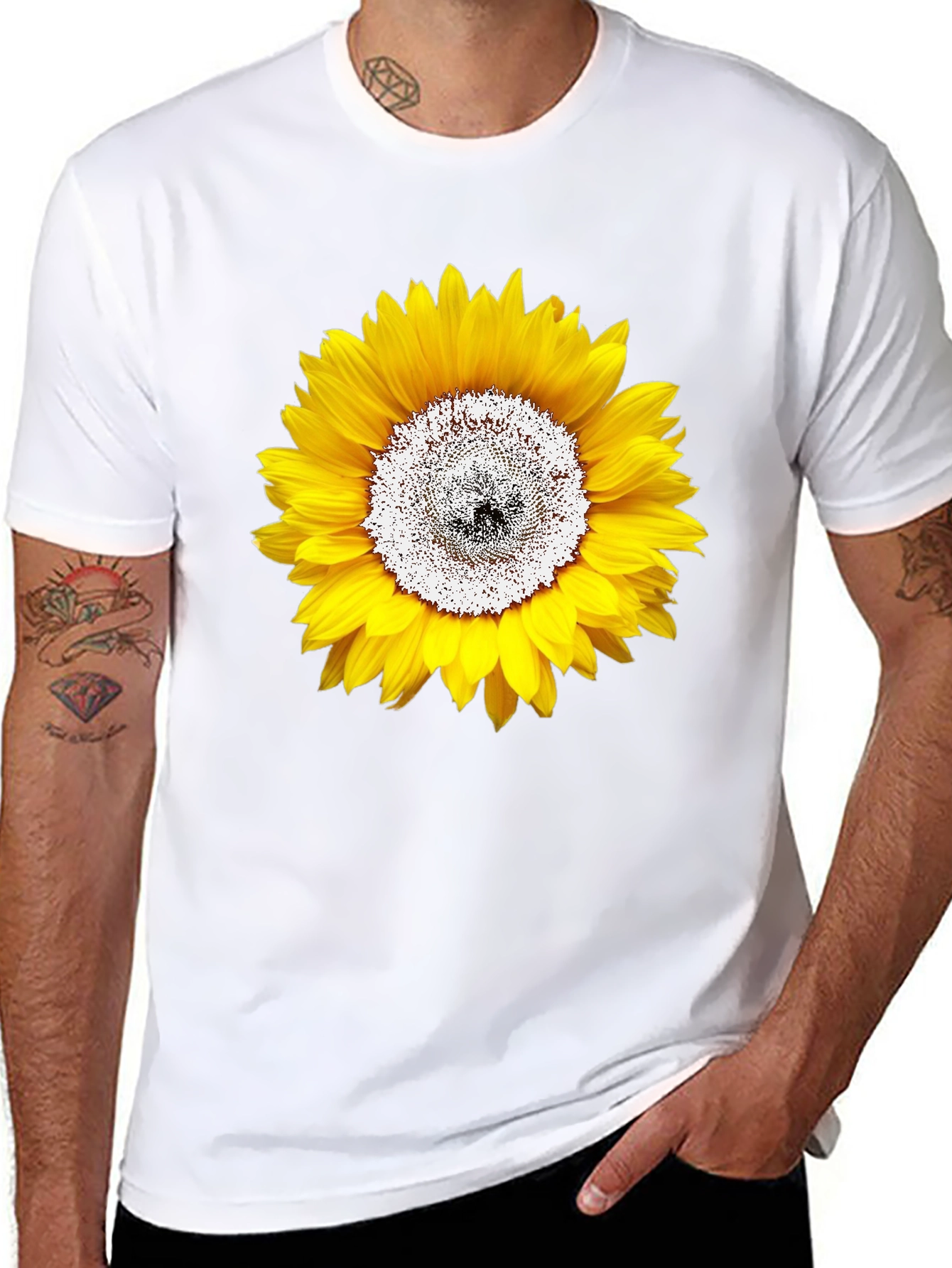 Sunflower Graphic Tee - Mens Black T-Shirt