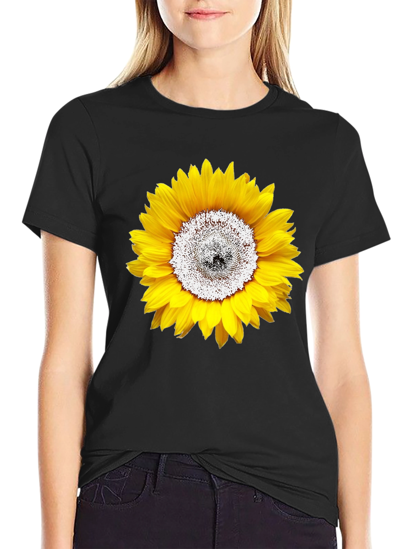 Sunflower Graphic Tee - Mens Black T-Shirt