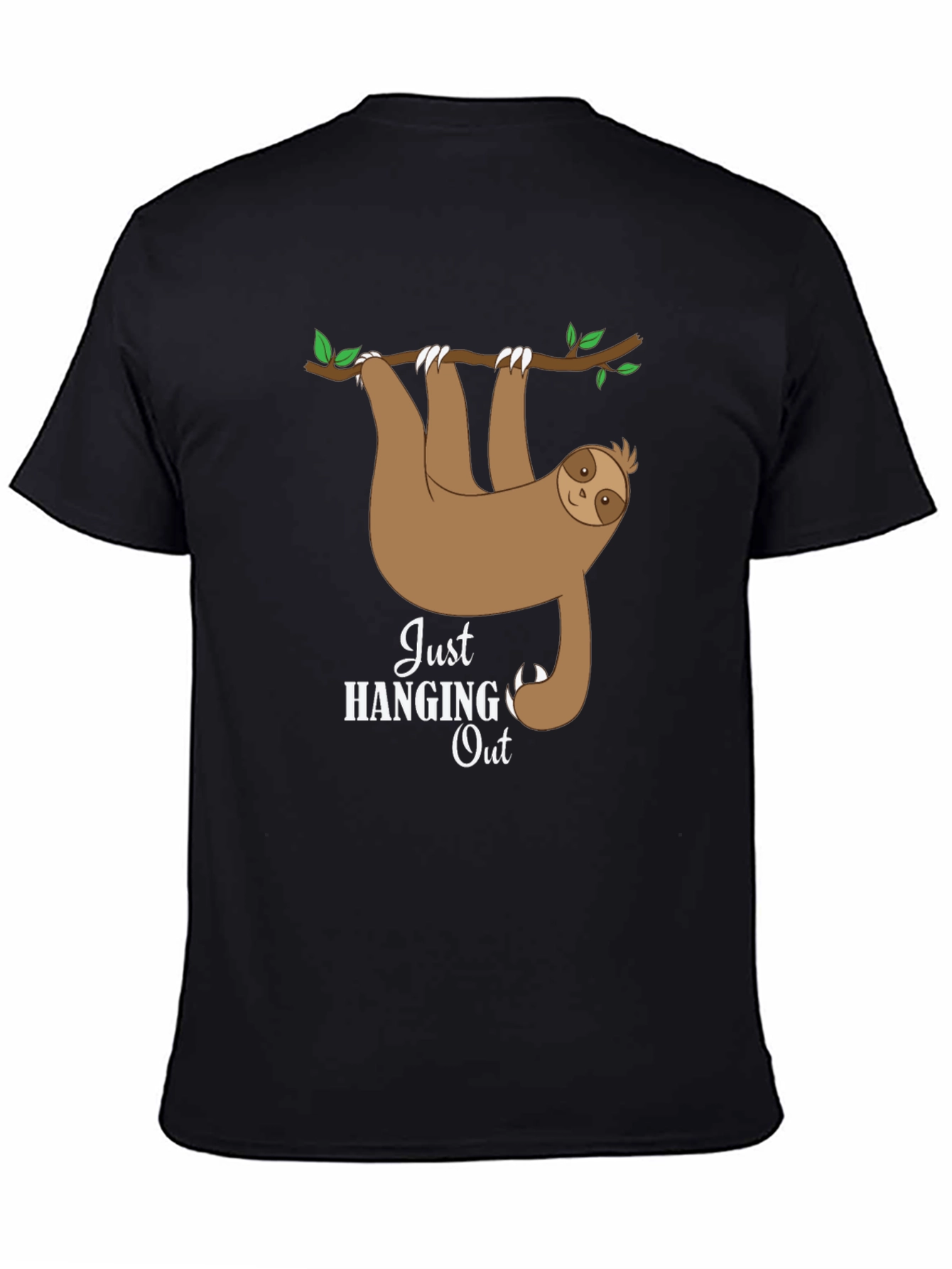 Hanging Sloth Graphic Tee - Just Hanging Out T-Shirt