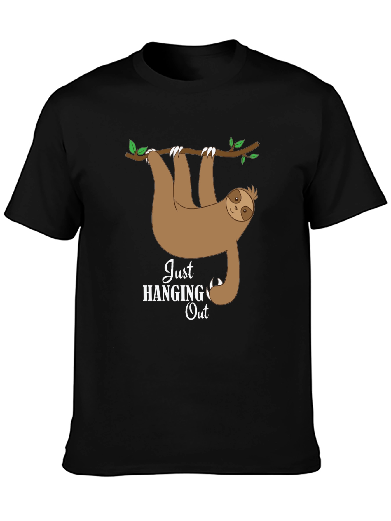 Hanging Sloth Graphic Tee - Just Hanging Out T-Shirt