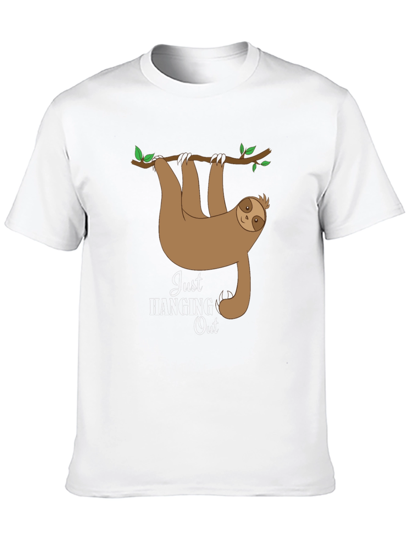 Hanging Sloth Graphic Tee - Just Hanging Out T-Shirt