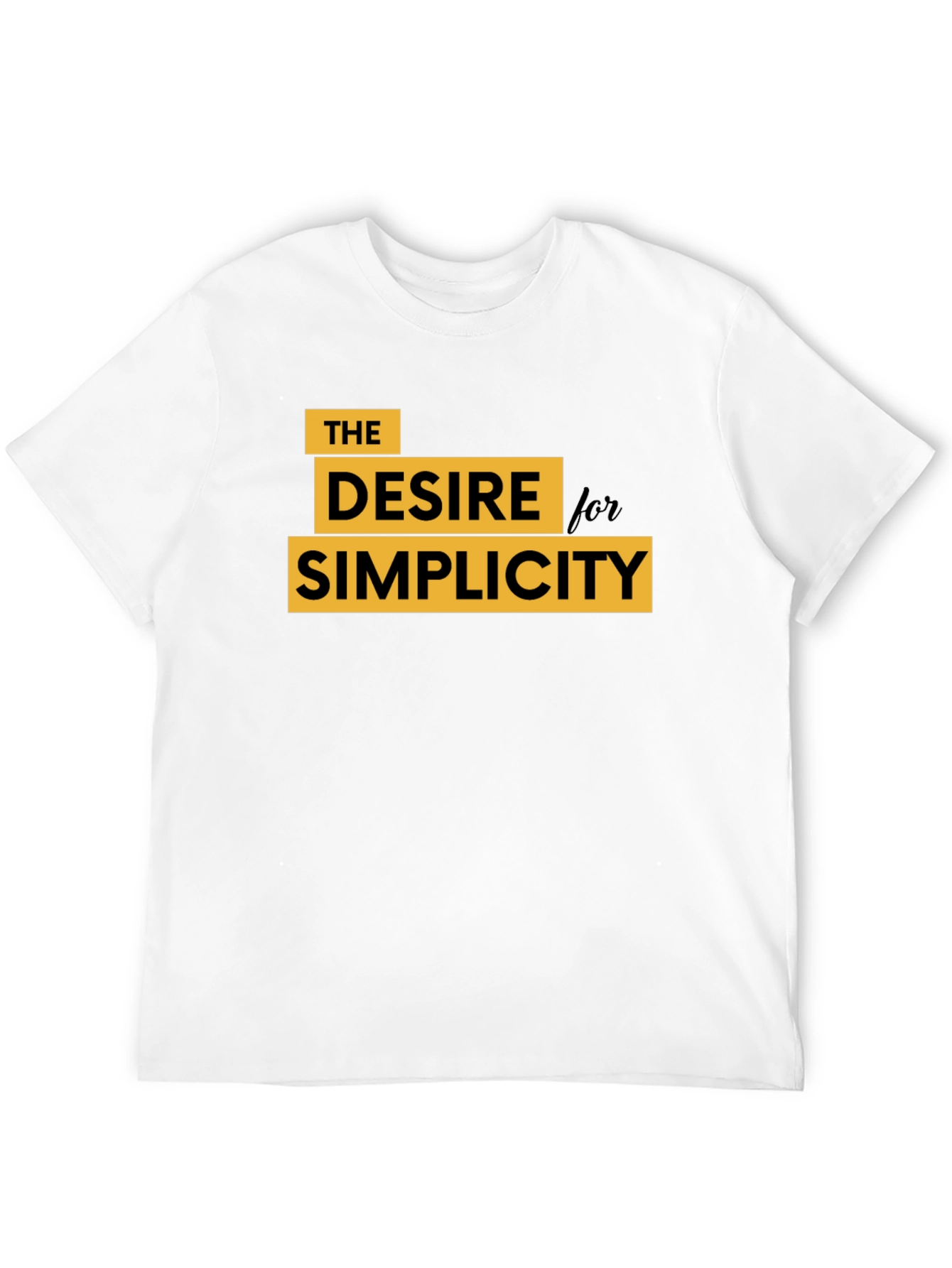 Desire for Simplicity Graphic Tee - Black