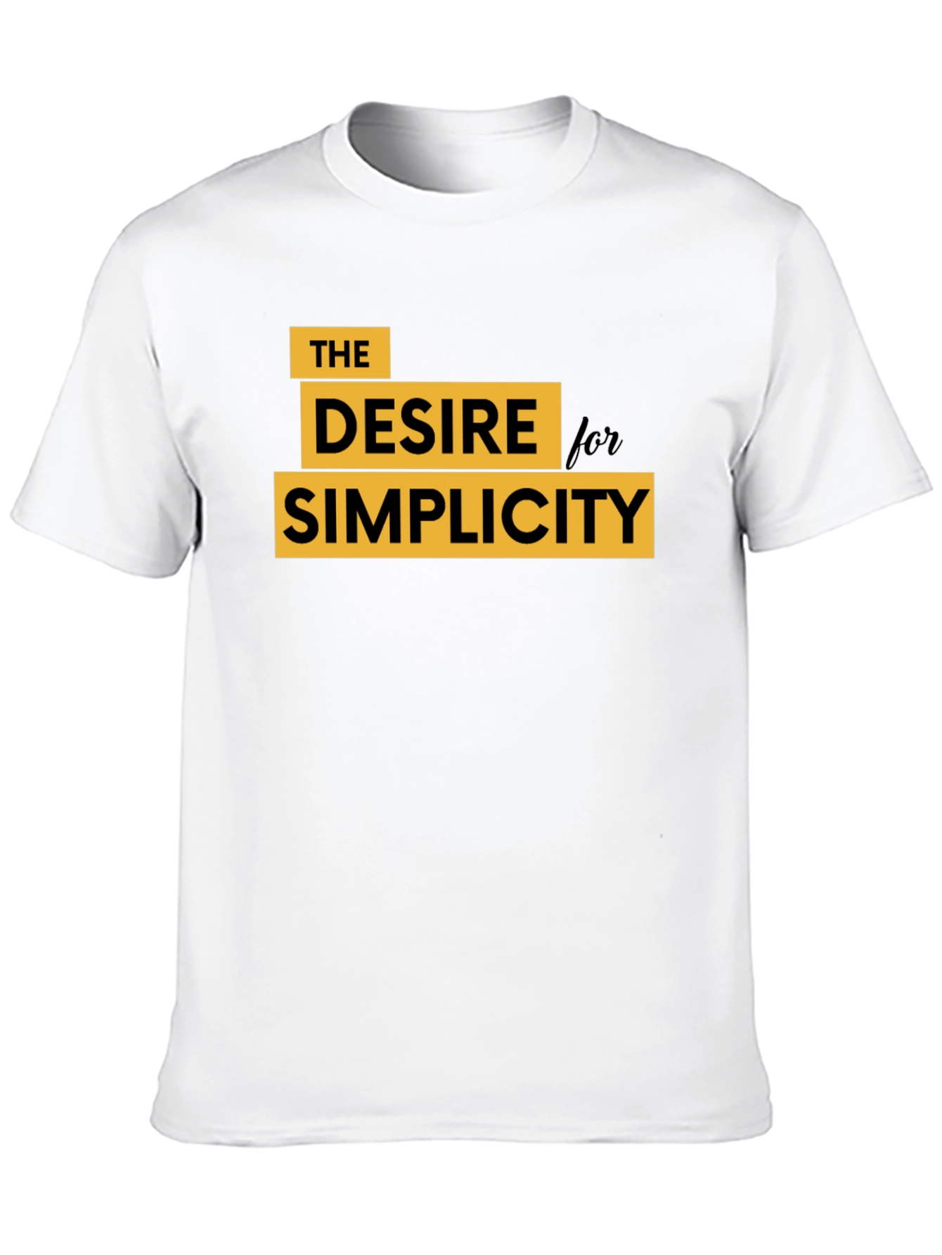 Desire for Simplicity Graphic Tee - Black