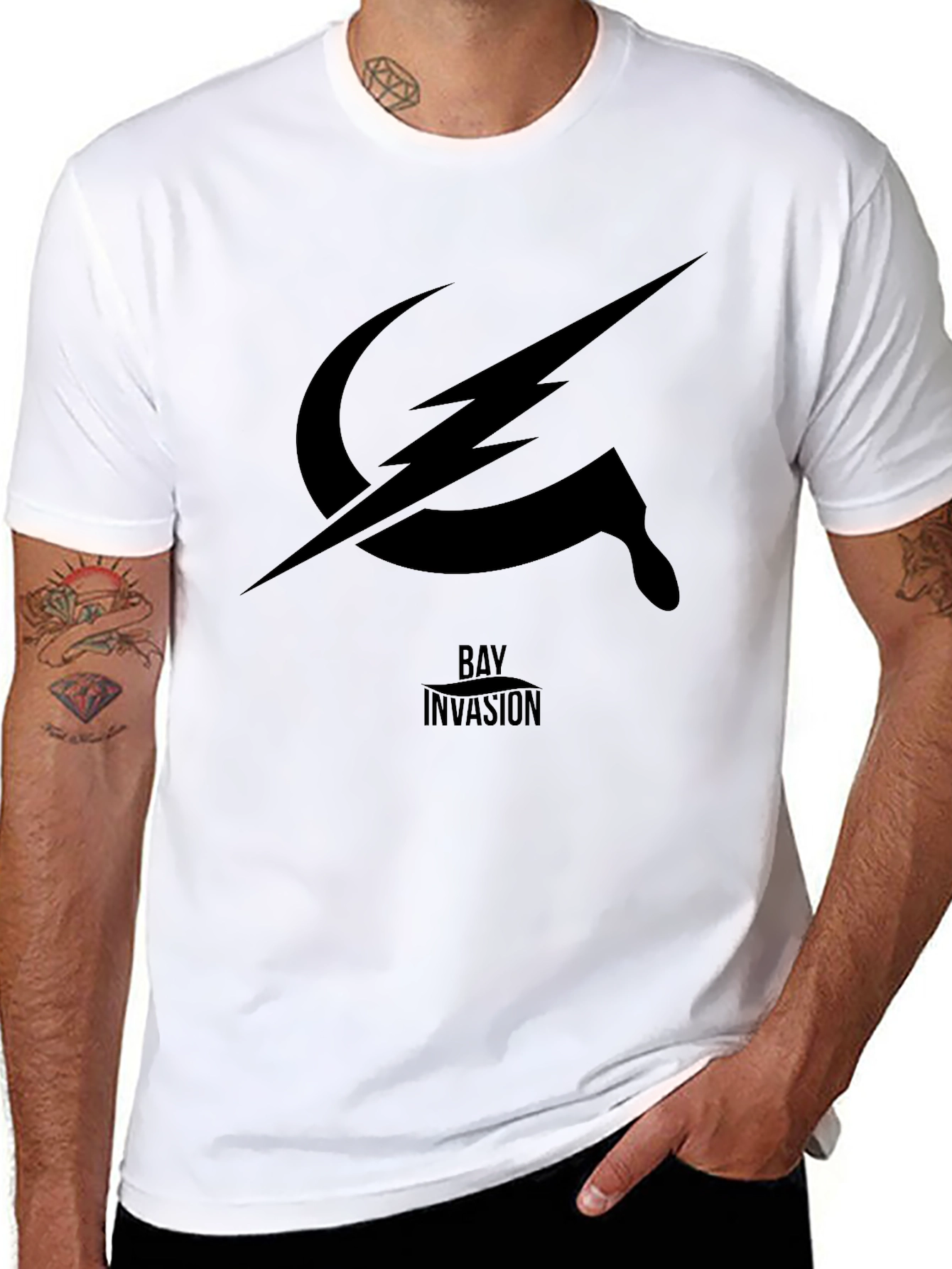 Bay Invasion Graphic T-Shirt - Black