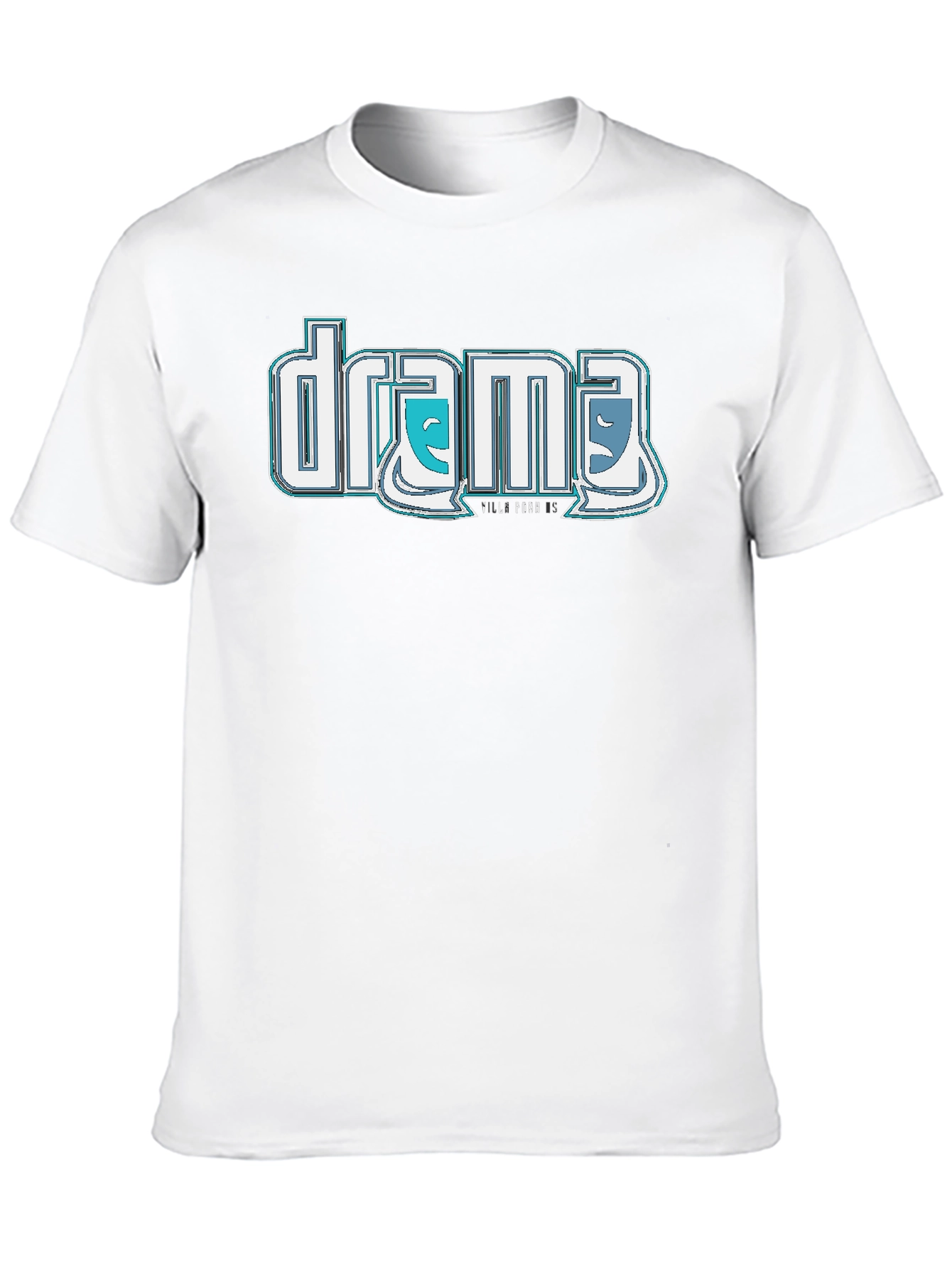 Drama T-Shirt: Comedic & Tragic Masks