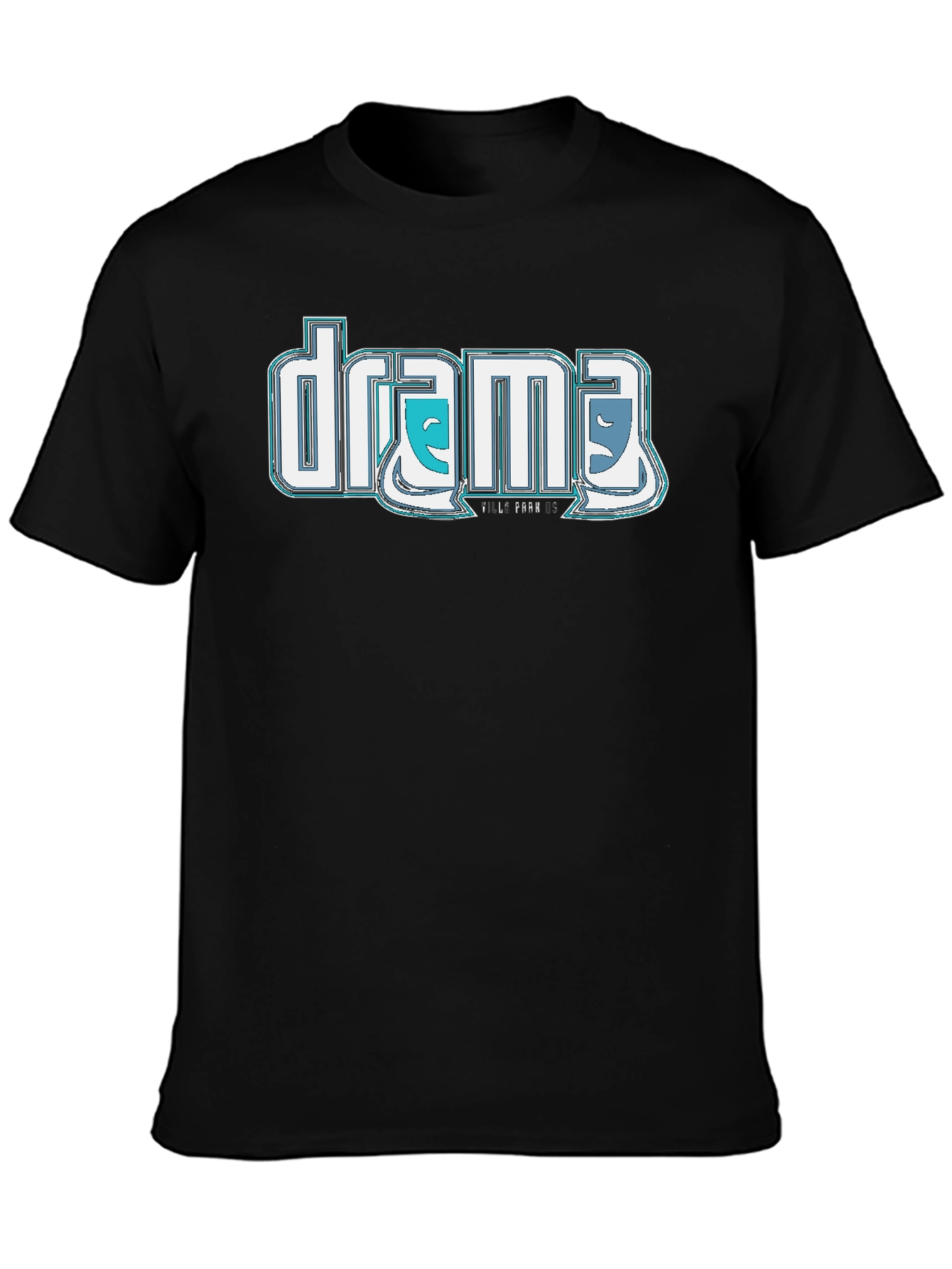 Drama T-Shirt: Comedic & Tragic Masks