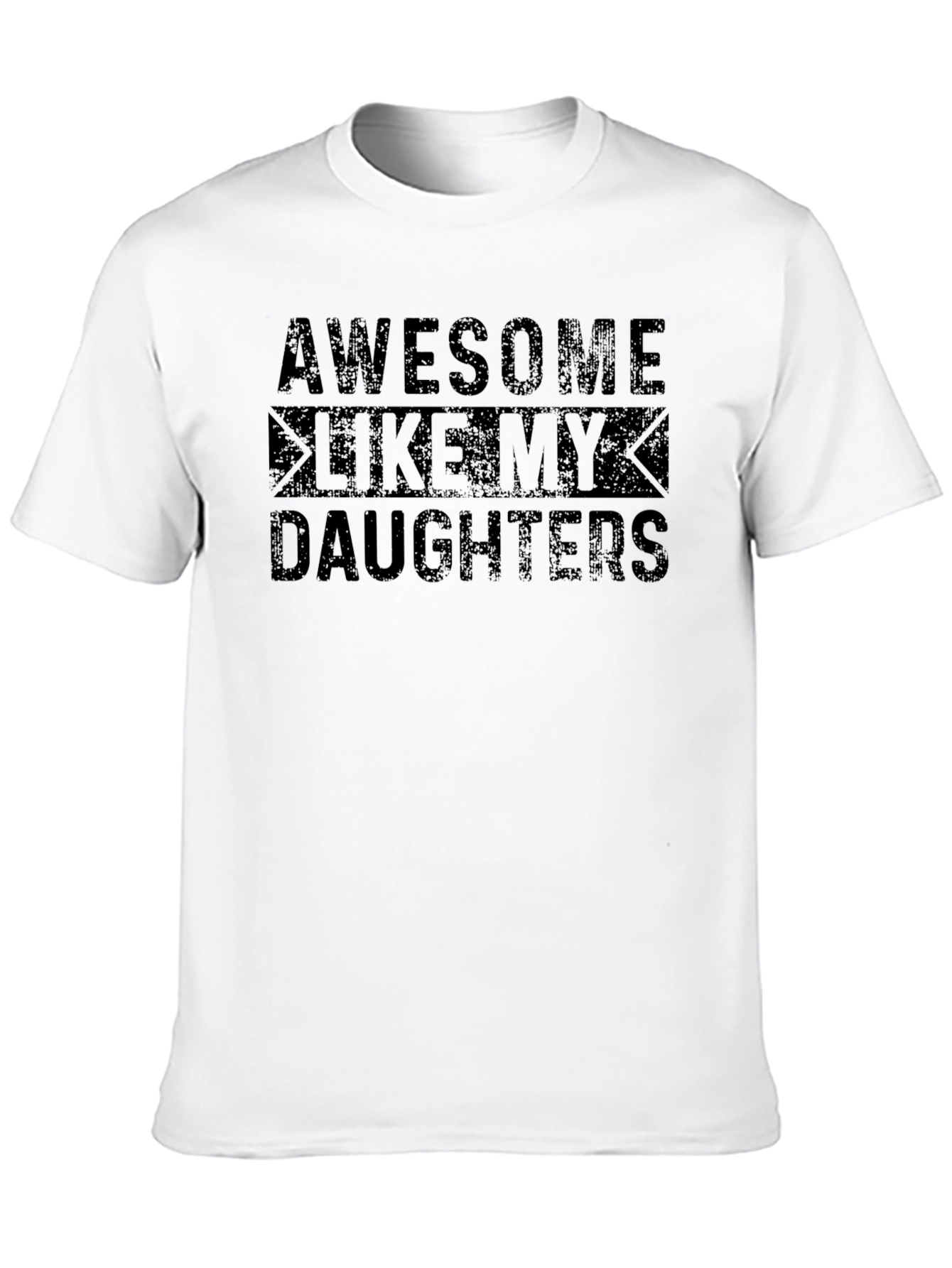 Awesome Like My Daughters T-Shirt - Mens Black Tee
