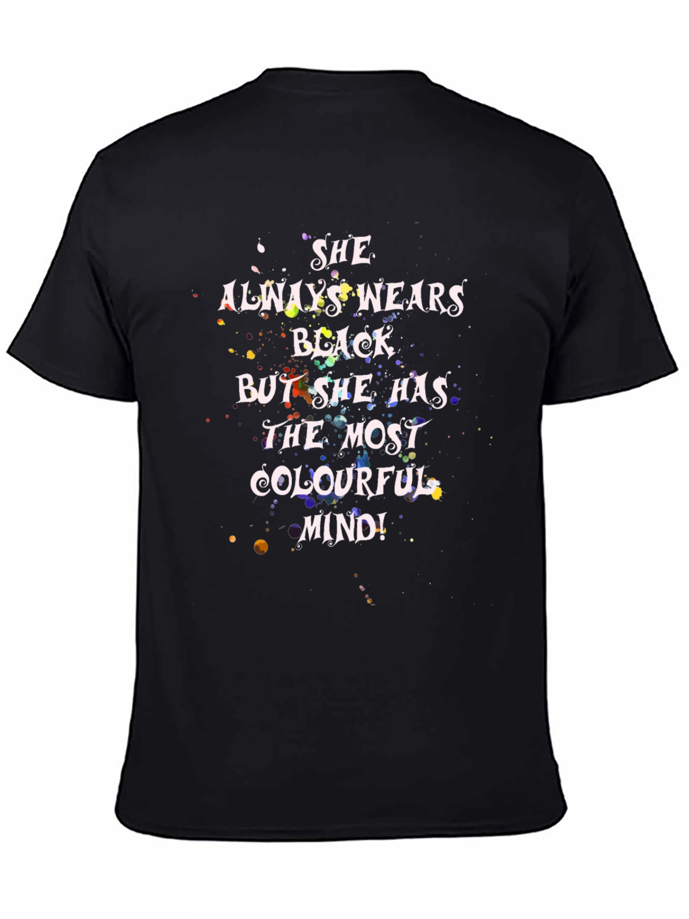 Colorful Mind Black T-Shirt