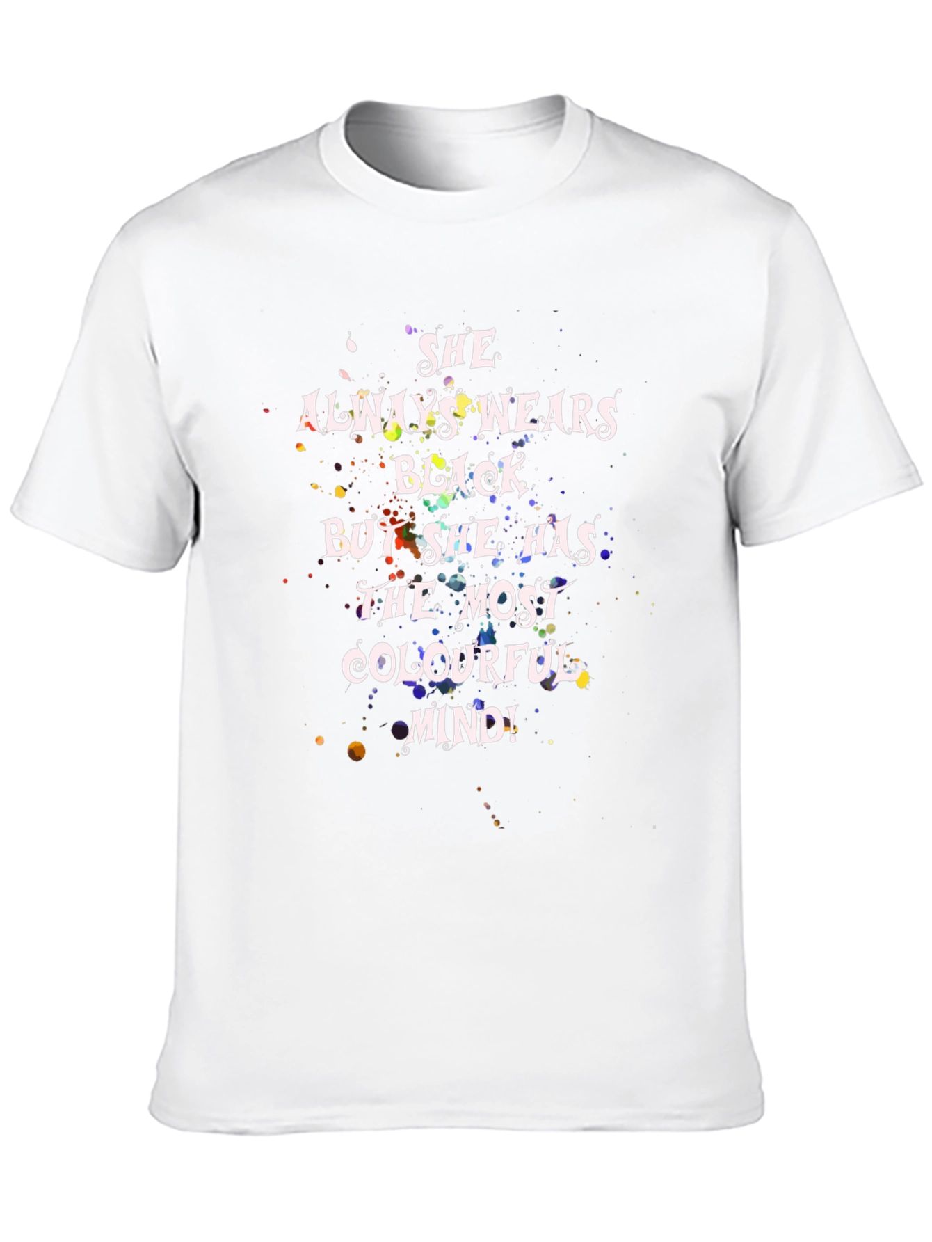 Colorful Mind Black T-Shirt