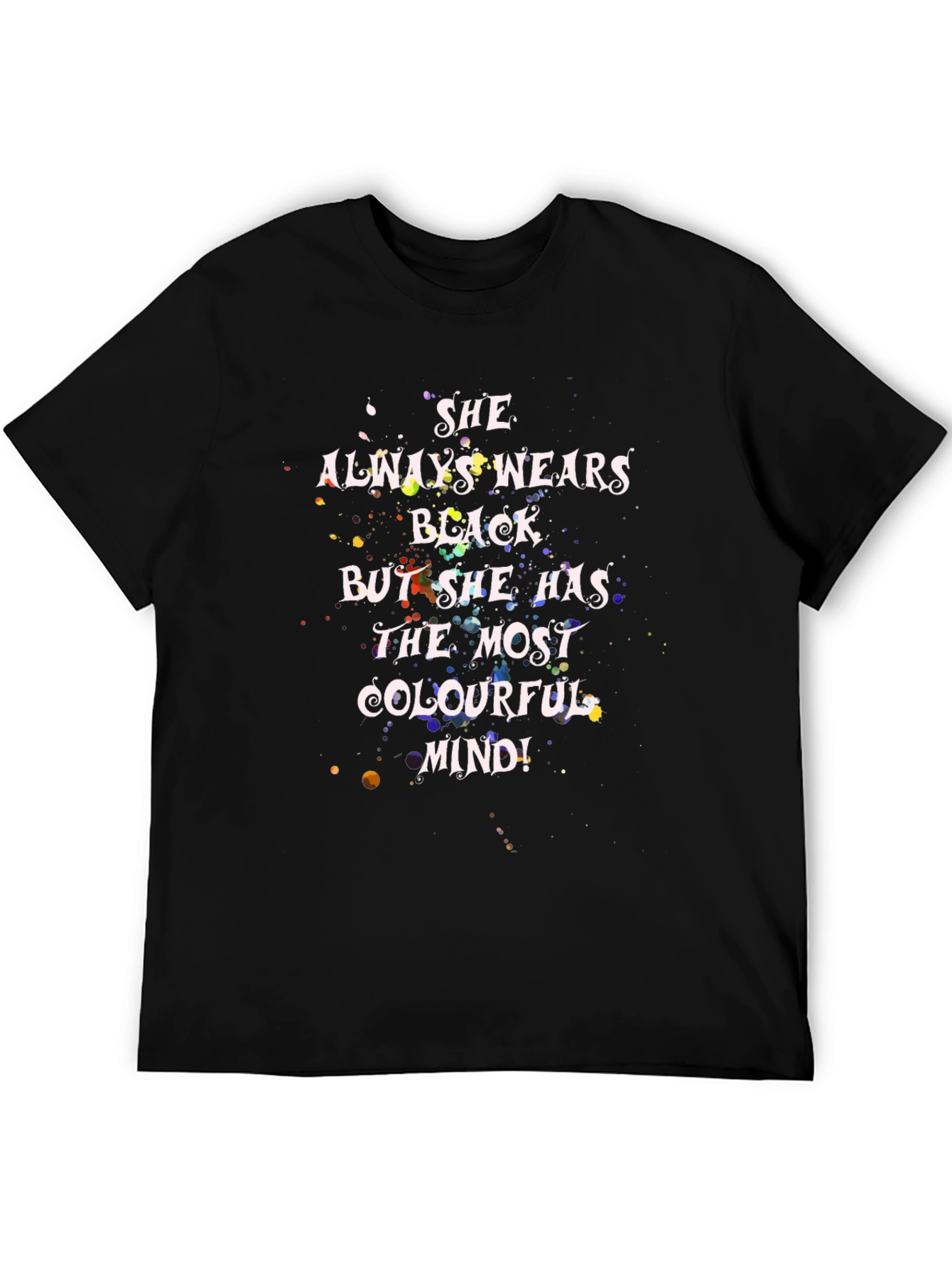 Colorful Mind Black T-Shirt