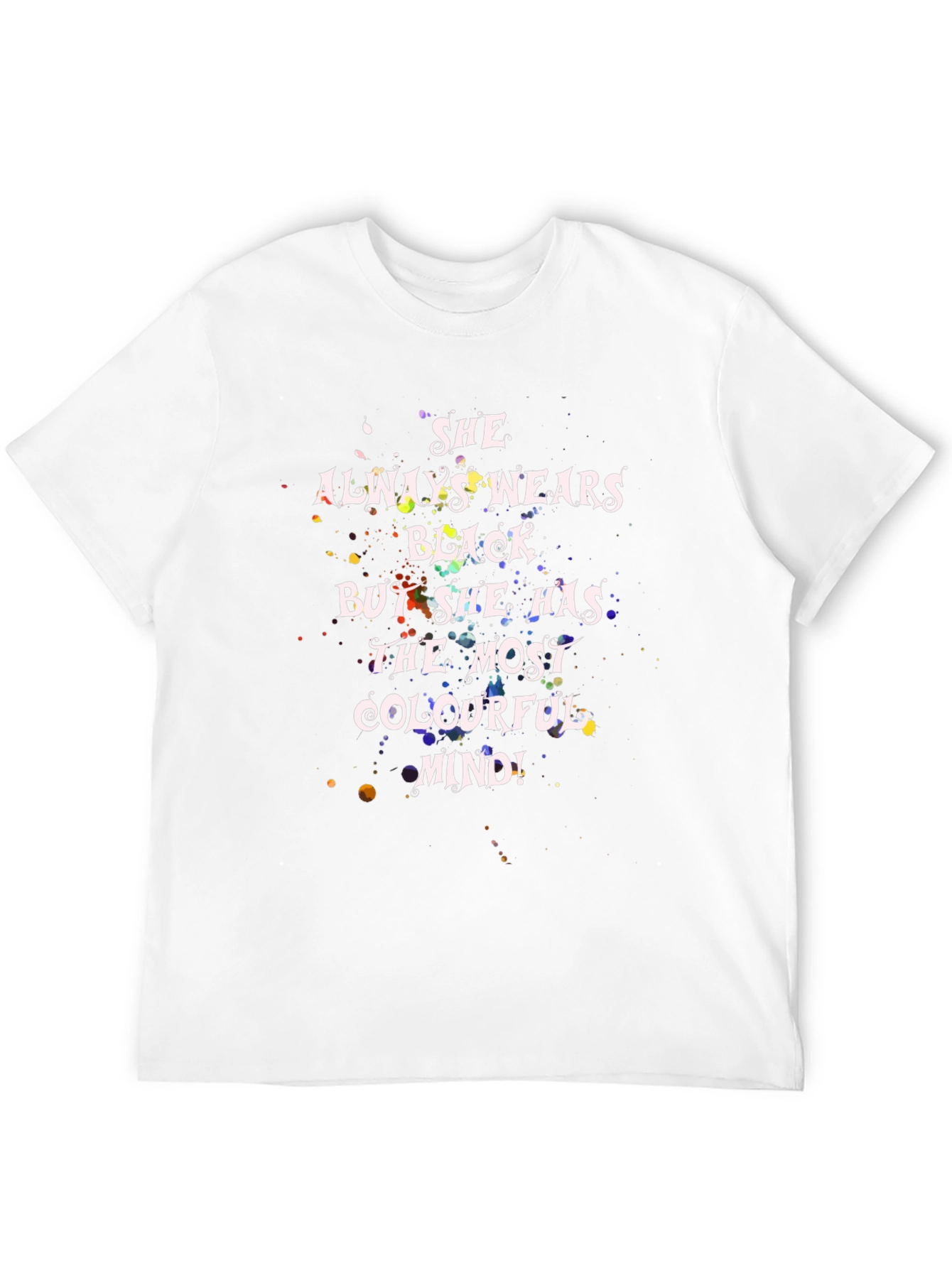 Colorful Mind Black T-Shirt