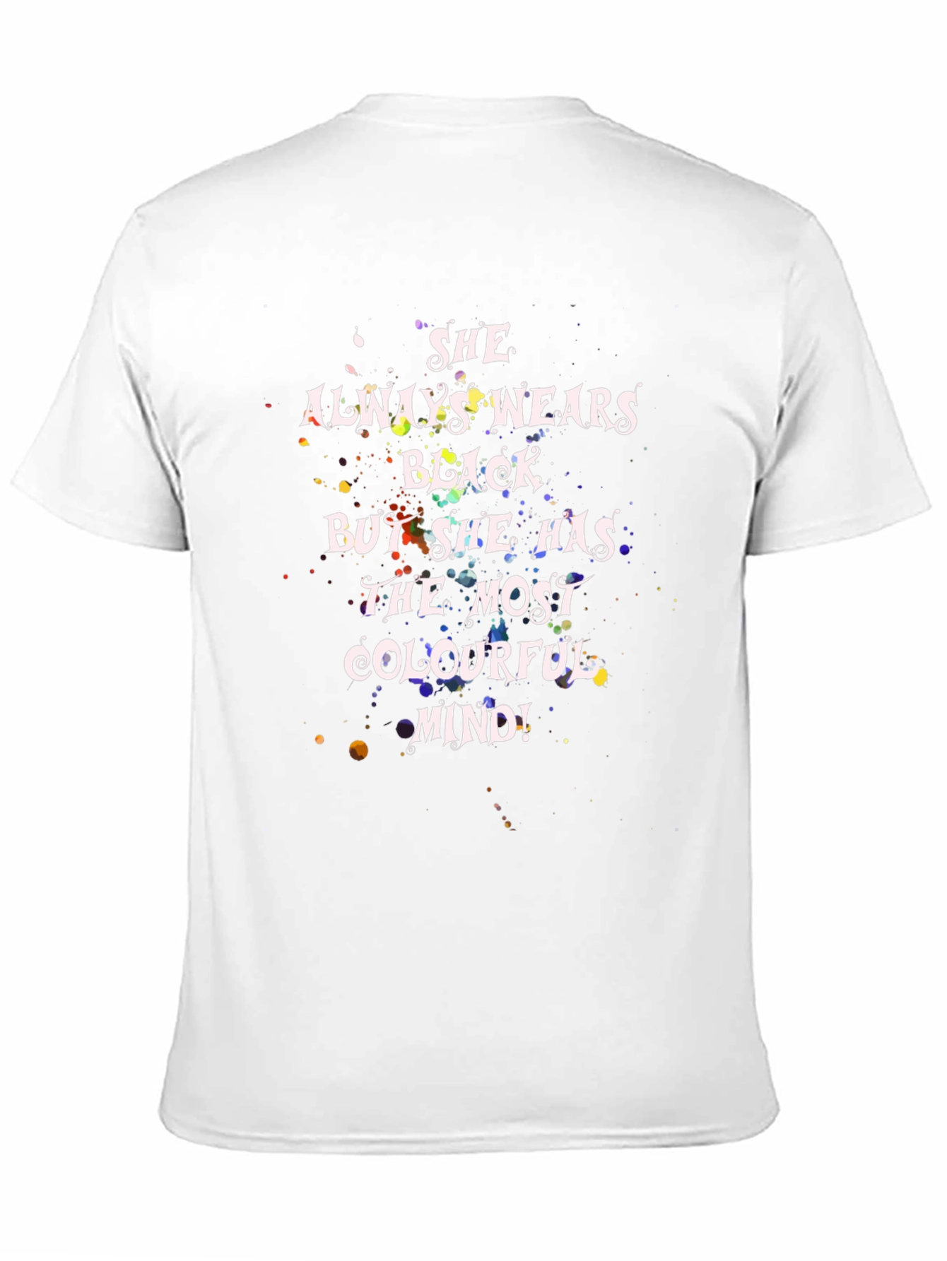 Colorful Mind Black T-Shirt