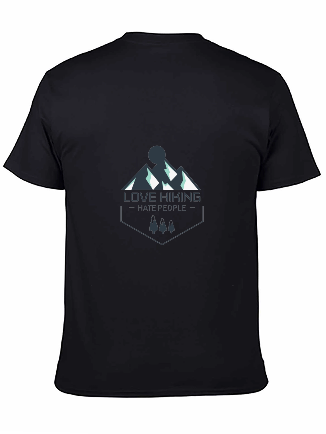 Love Hiking Hate People Graphic Tee