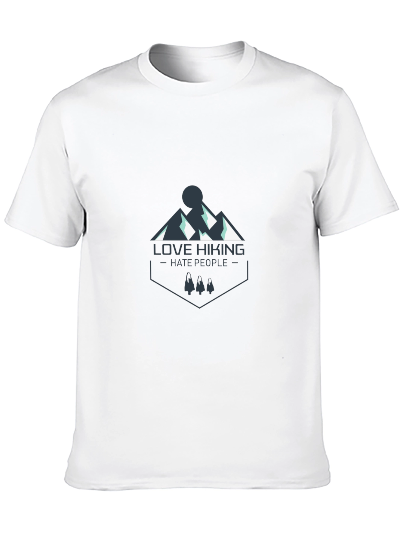 Love Hiking Hate People Graphic Tee