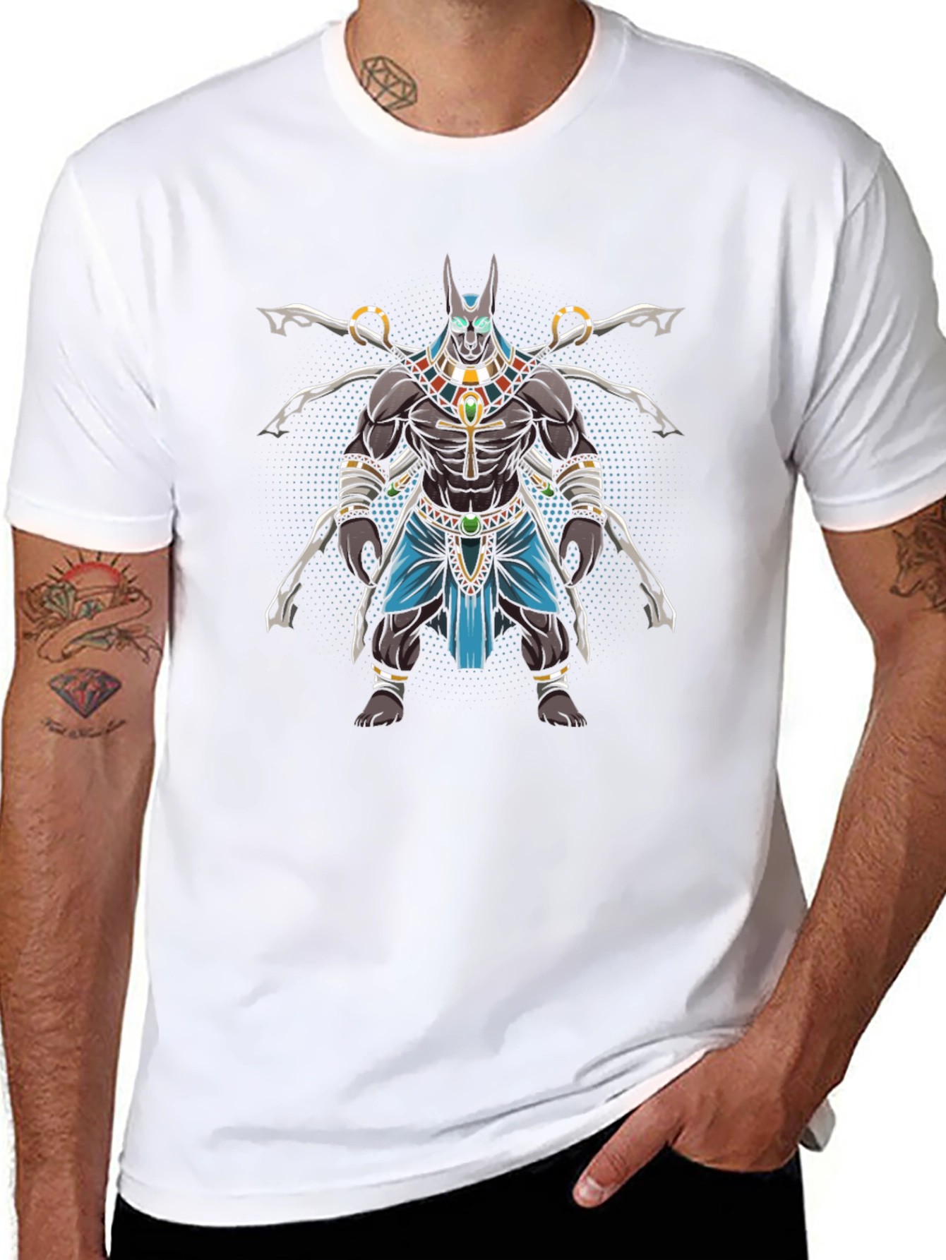 Anubis Graphic Tee - Egyptian God T-Shirt