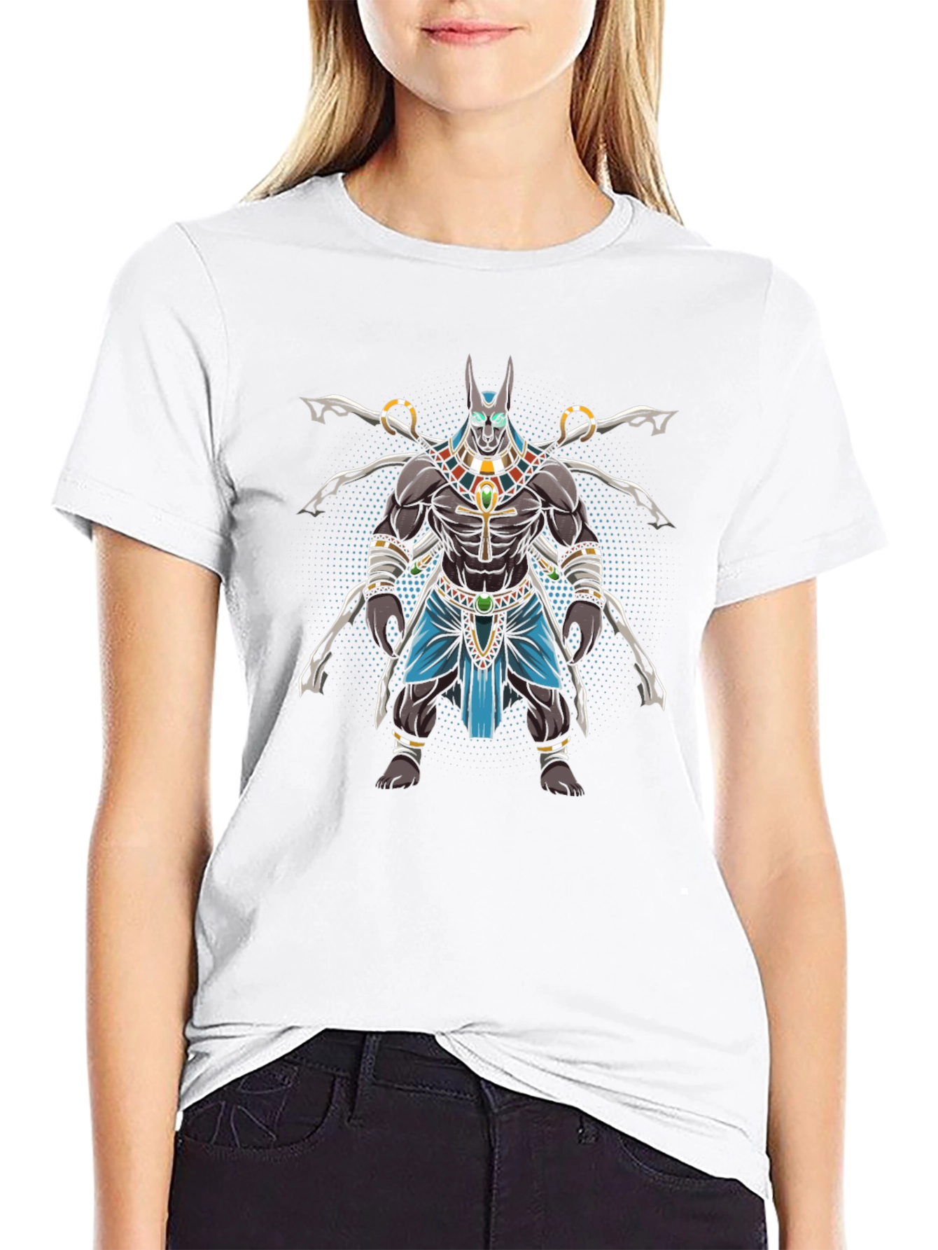 Anubis Graphic Tee - Egyptian God T-Shirt