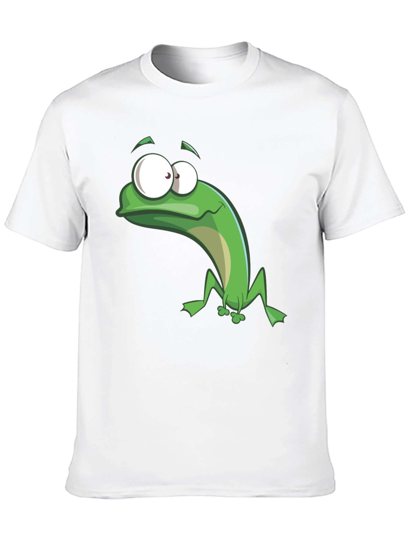 Funny Frog Graphic Tee - Black Cotton T-Shirt