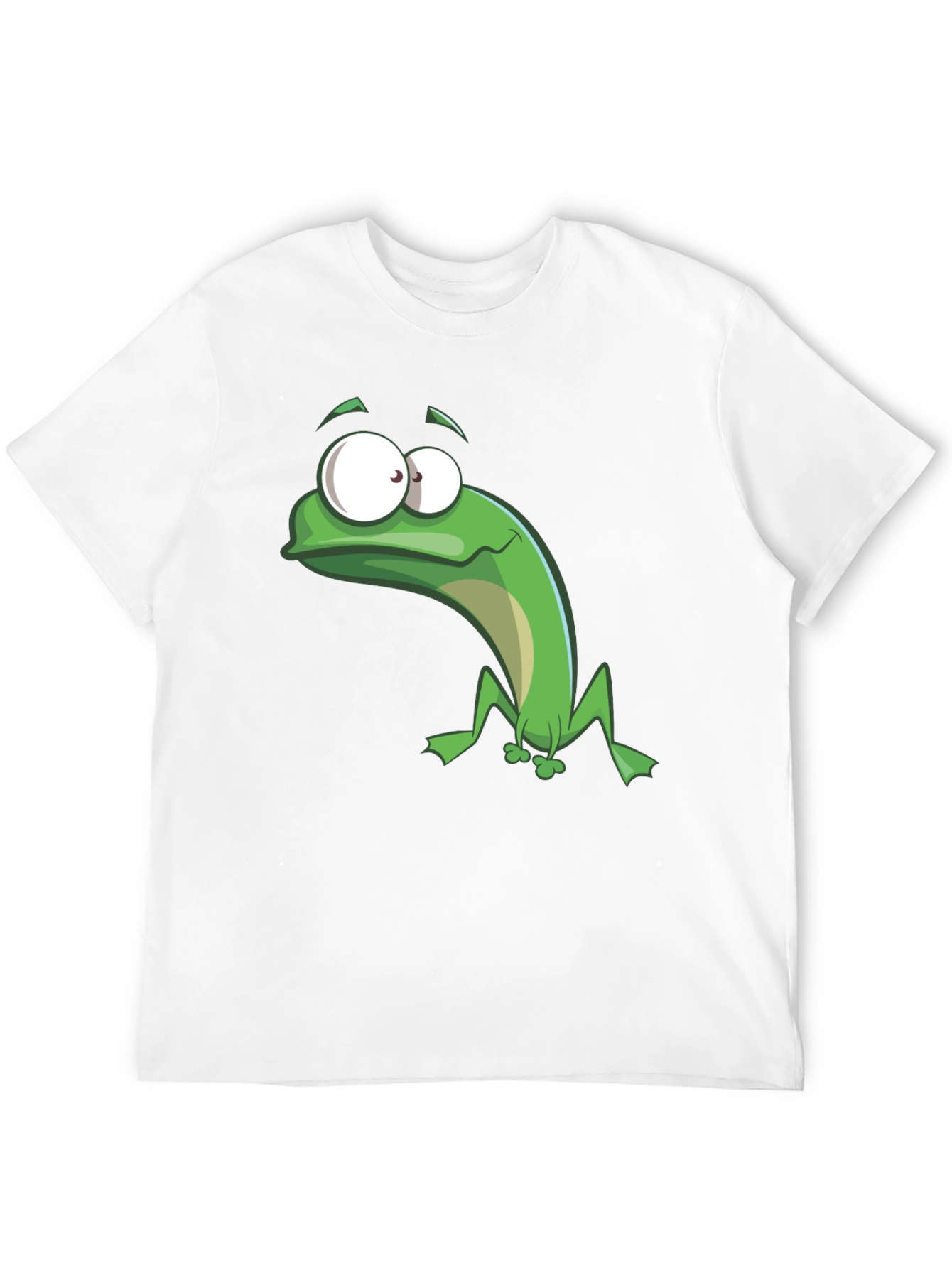 Funny Frog Graphic Tee - Black Cotton T-Shirt
