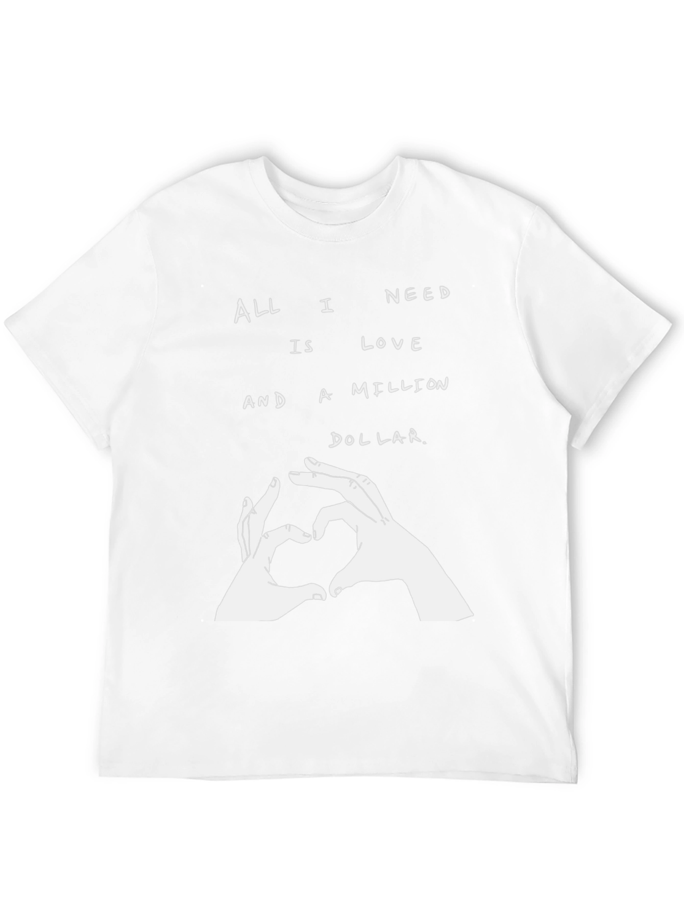 Love & Million Dollar T-Shirt - Stylish Graphic Tee