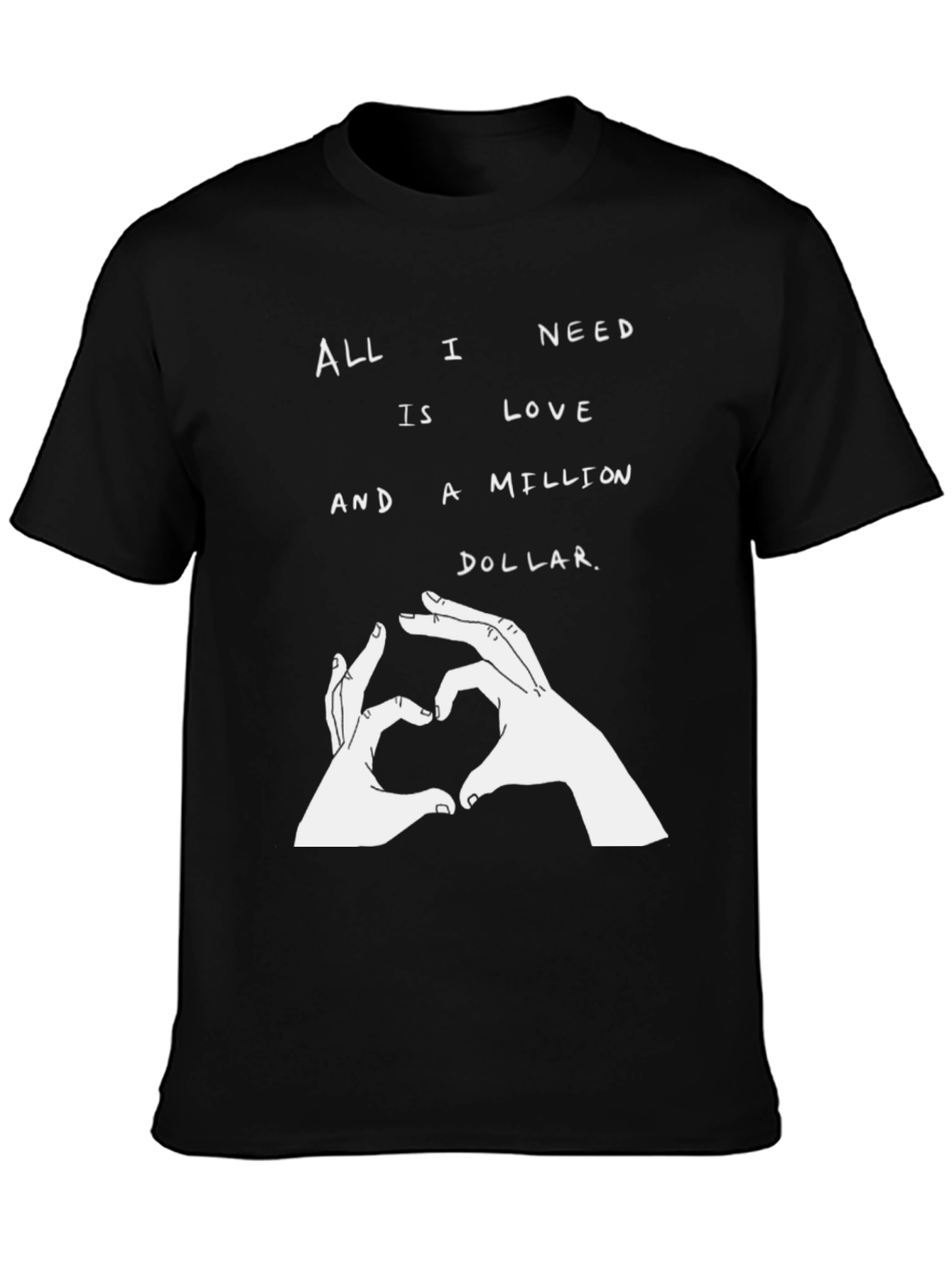 Love & Million Dollar T-Shirt - Stylish Graphic Tee