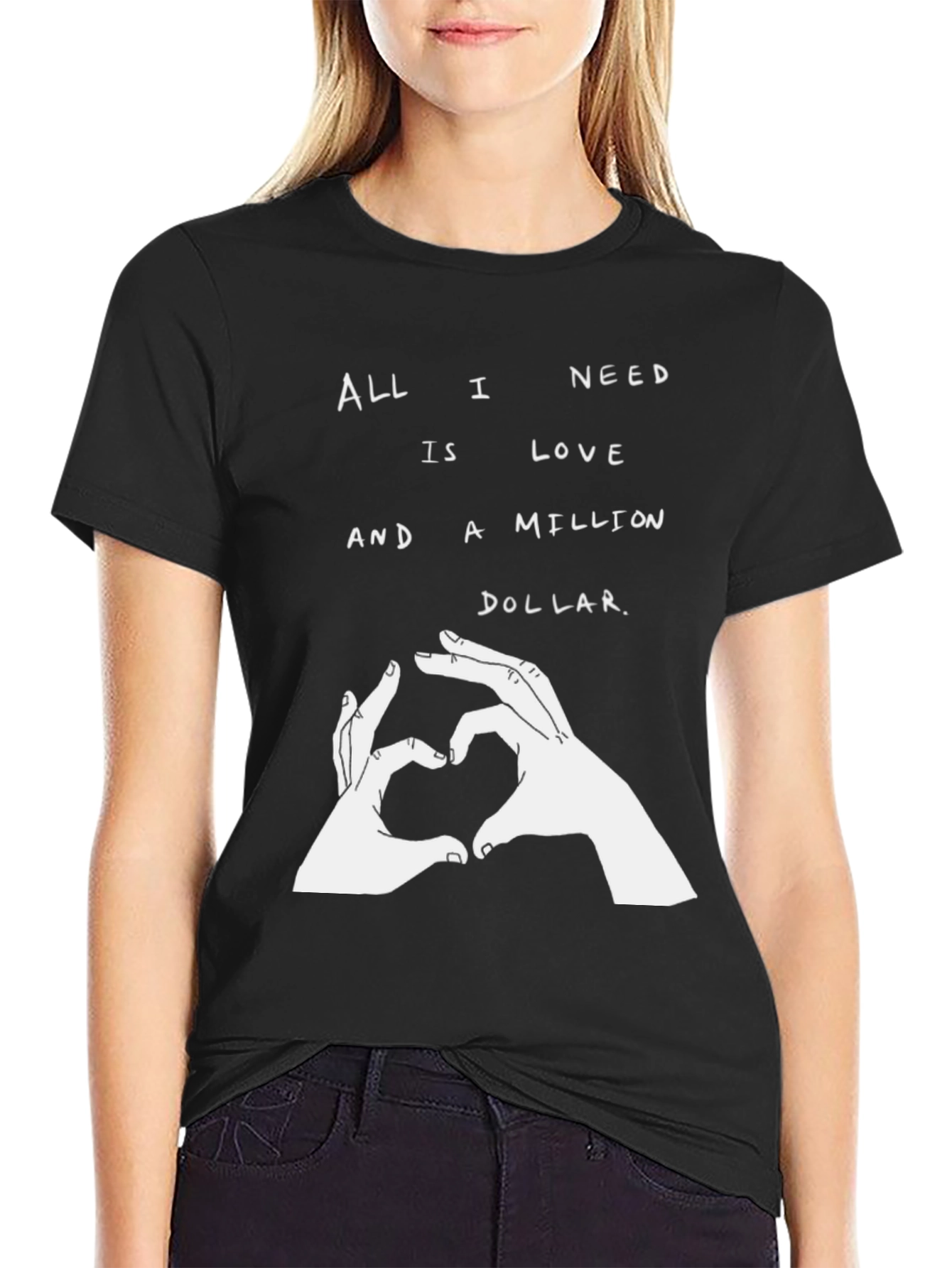 Love & Million Dollar T-Shirt - Stylish Graphic Tee