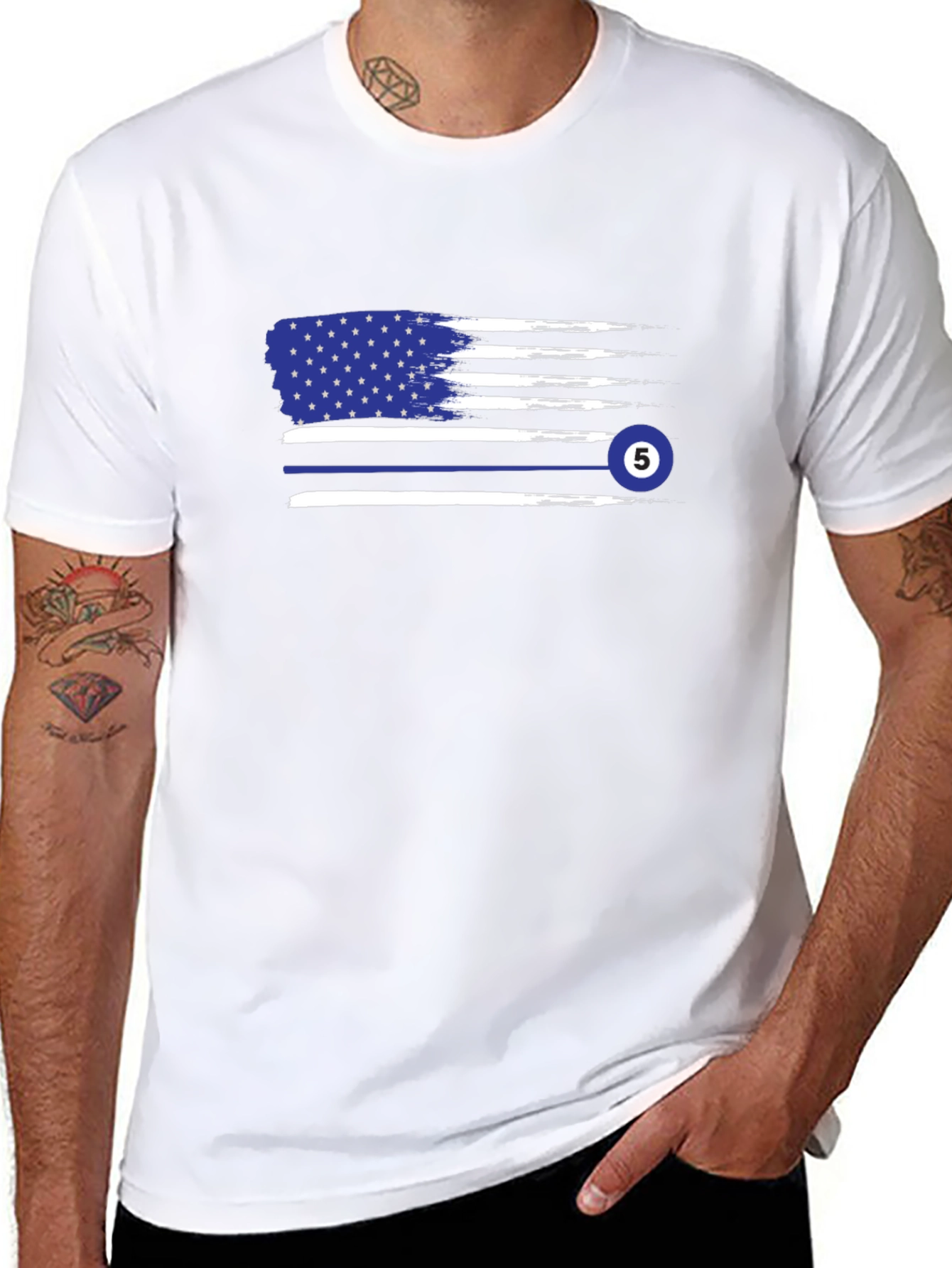 American Flag Billiards T-Shirt