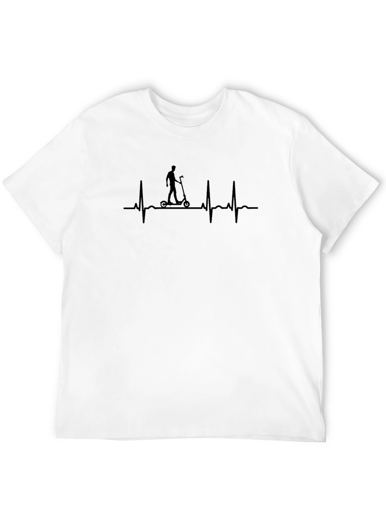 Scooter Heartbeat T-Shirt - Black Graphic Tee