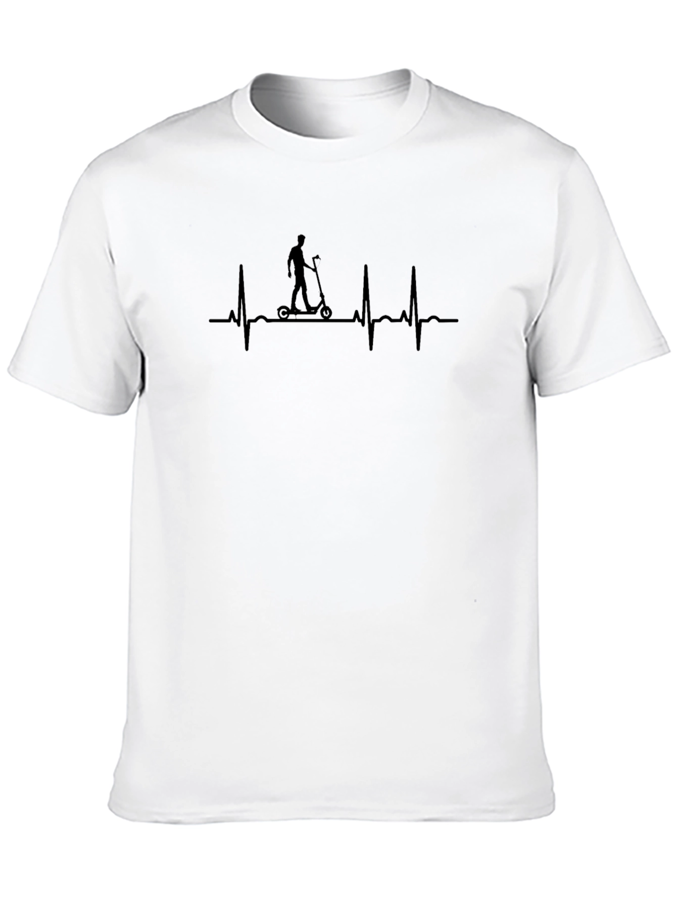 Scooter Heartbeat T-Shirt - Black Graphic Tee