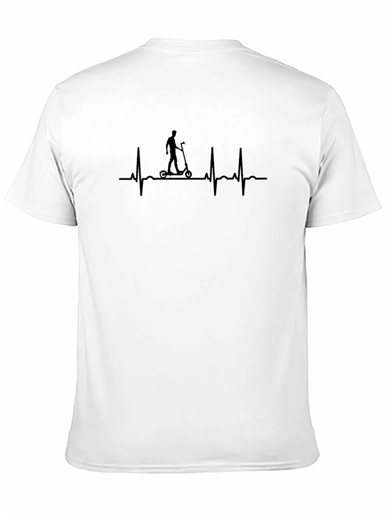 Scooter Heartbeat T-Shirt - Black Graphic Tee