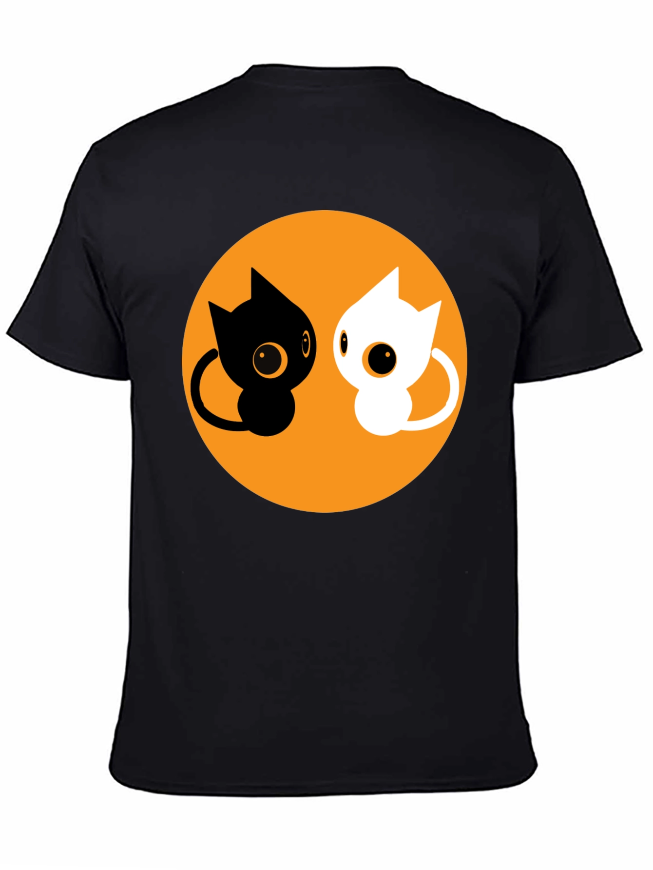 Yin Yang Cats T-Shirt - Cute Balance Design