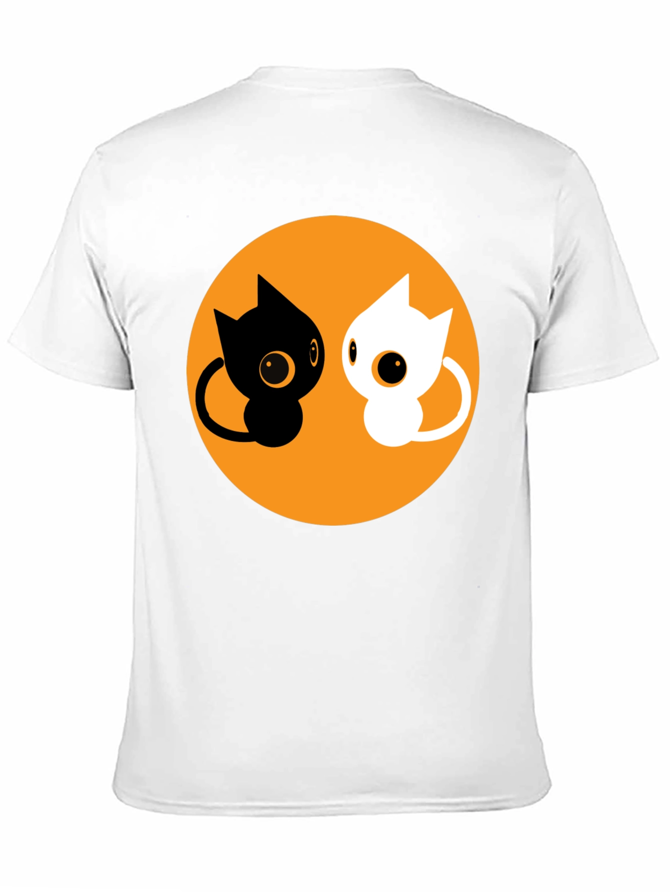 Yin Yang Cats T-Shirt - Cute Balance Design