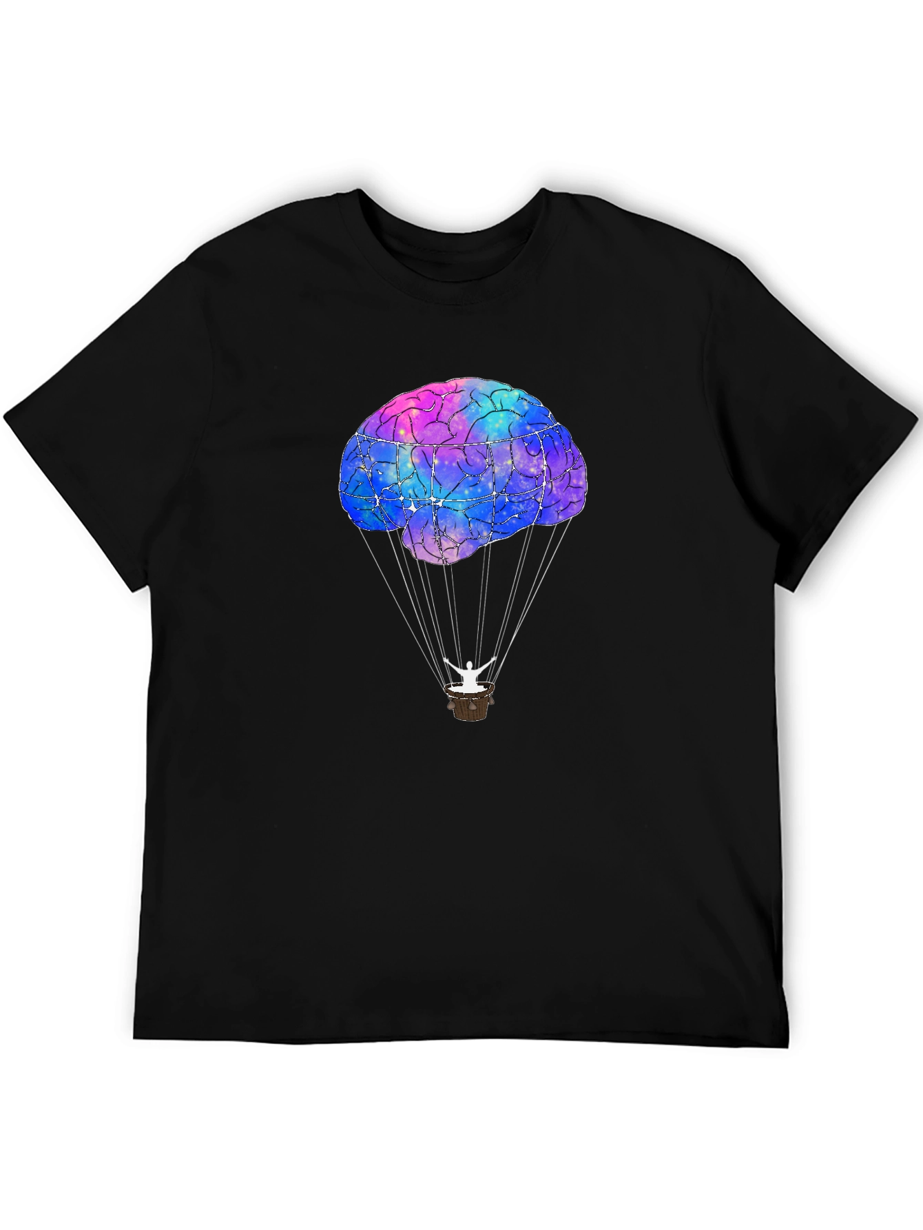 Brain Hot Air Balloon Graphic Tee