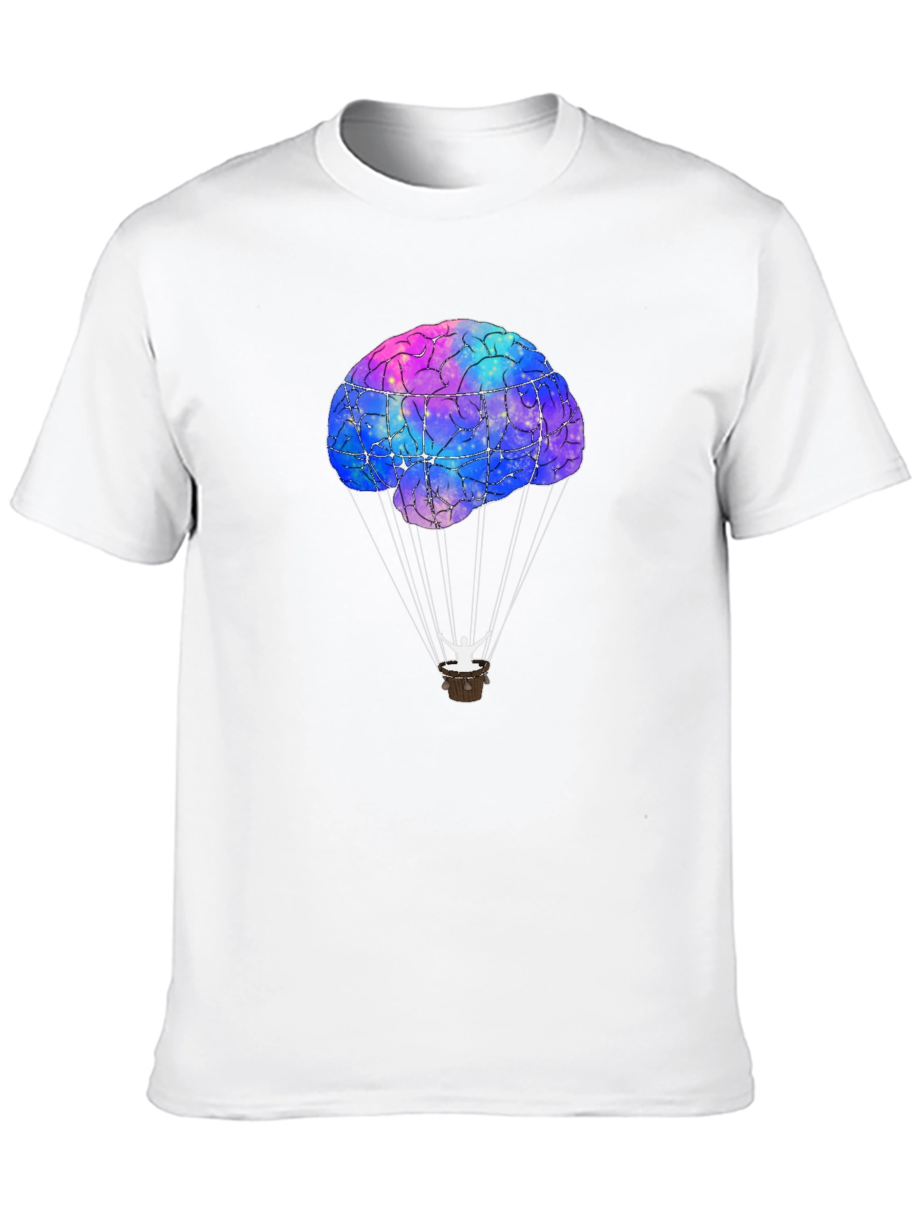 Brain Hot Air Balloon Graphic Tee