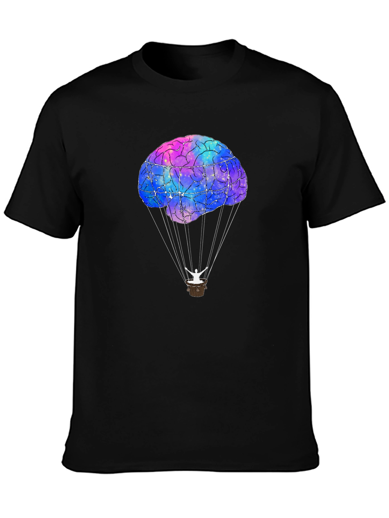 Brain Hot Air Balloon Graphic Tee