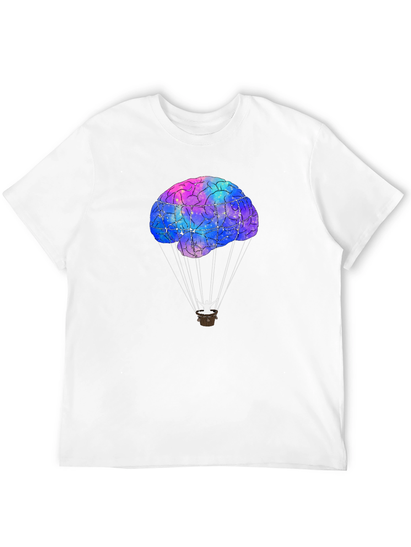 Brain Hot Air Balloon Graphic Tee