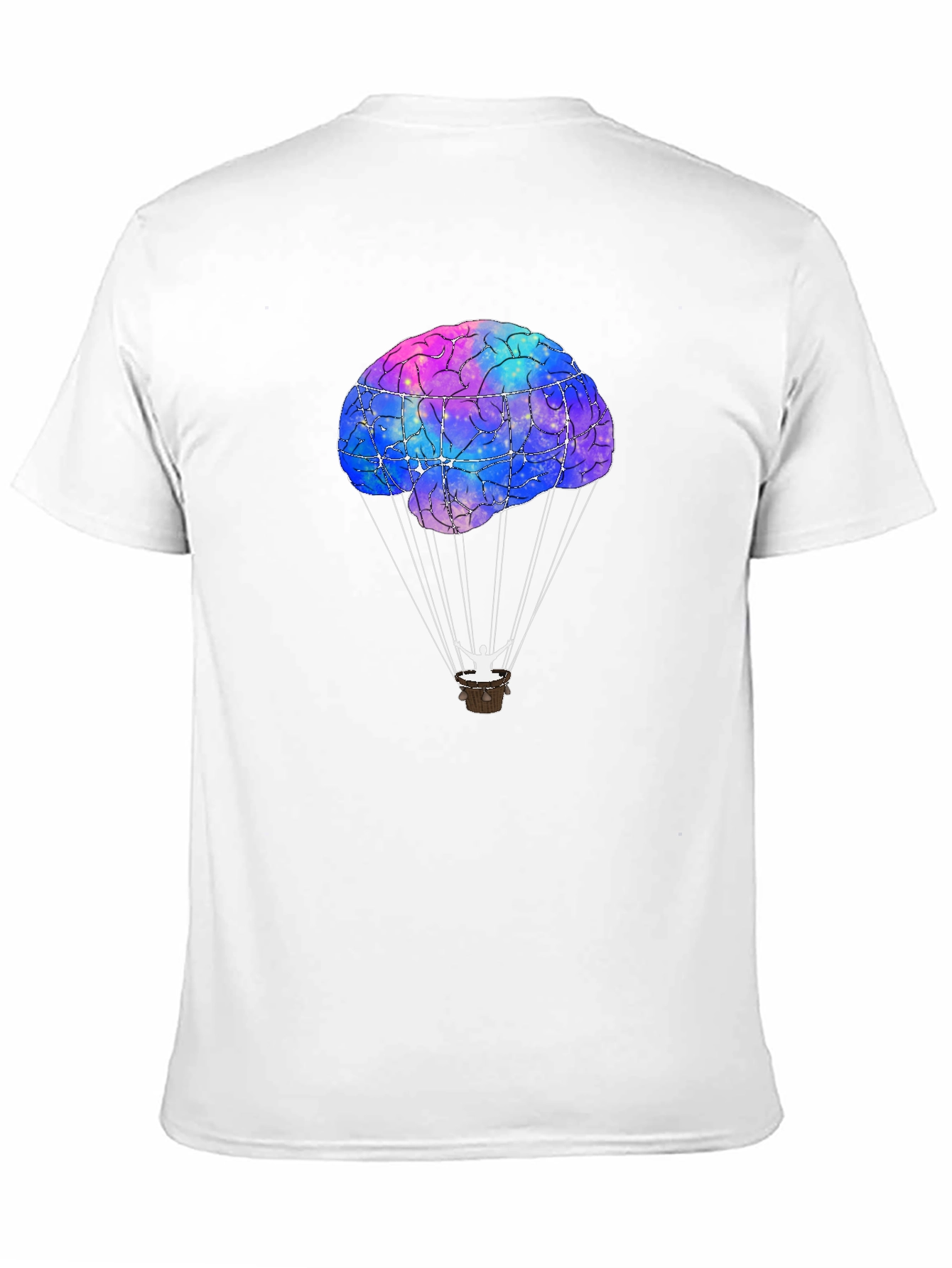 Brain Hot Air Balloon Graphic Tee