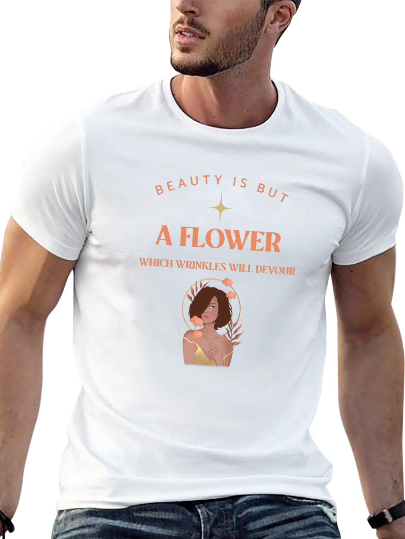 Beauty is But a Flower Graphic T-Shirt