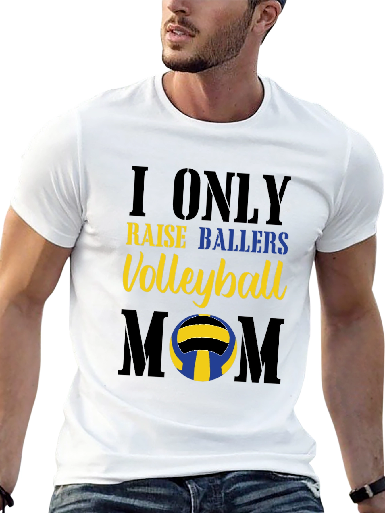 Volleyball Mom Graphic T-Shirt