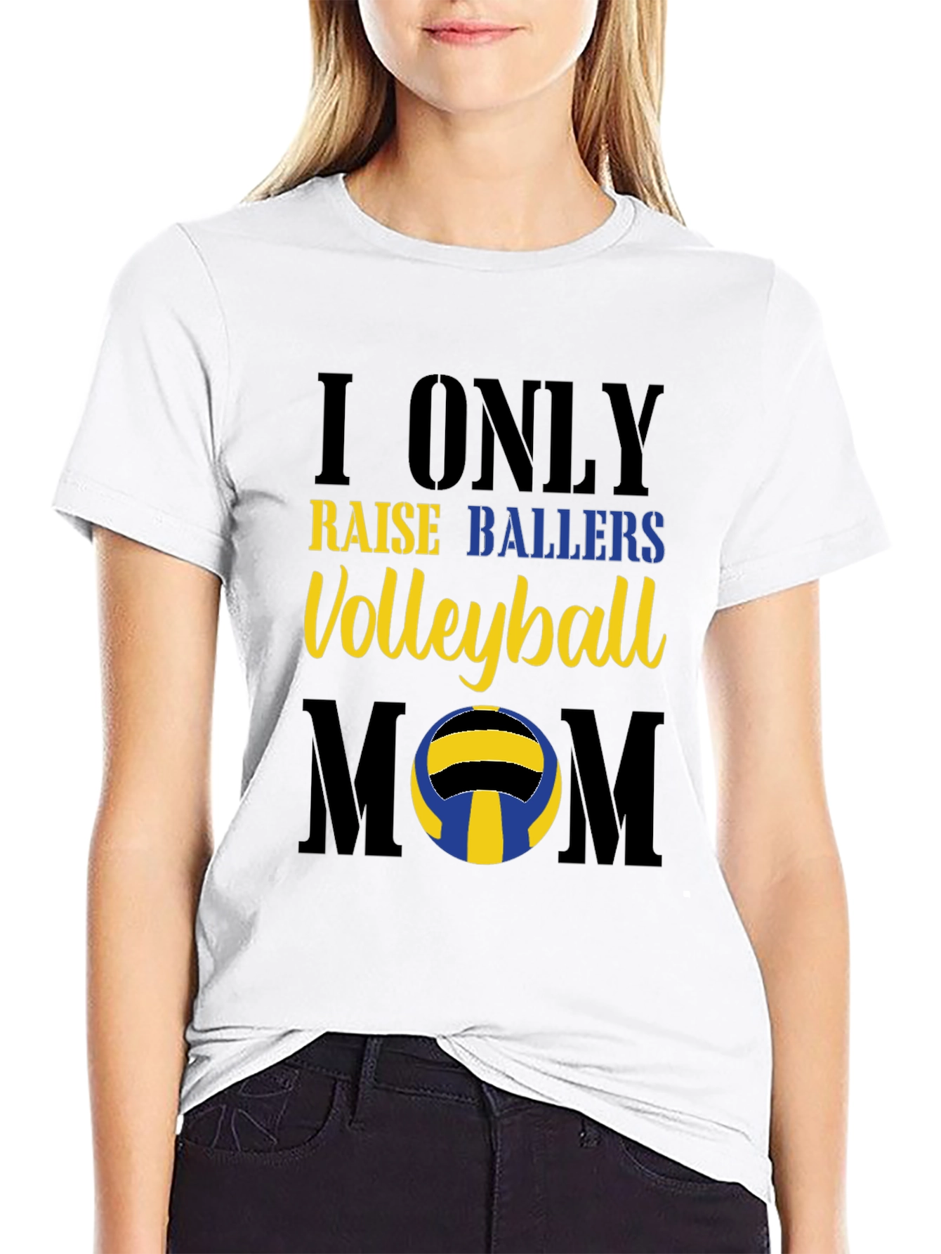 Volleyball Mom Graphic T-Shirt