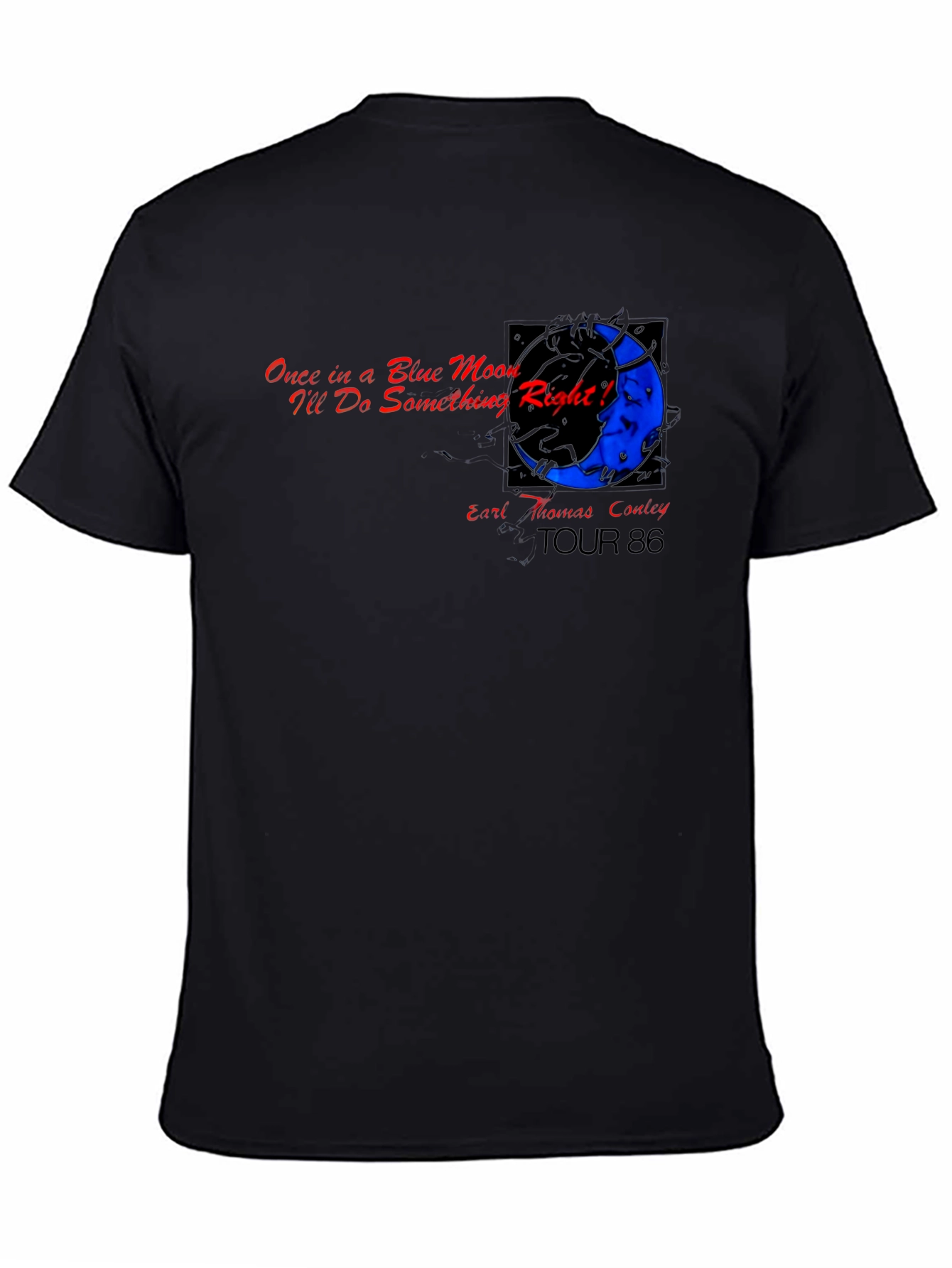 Earl Thomas Conley Tour 86 Black T-Shirt