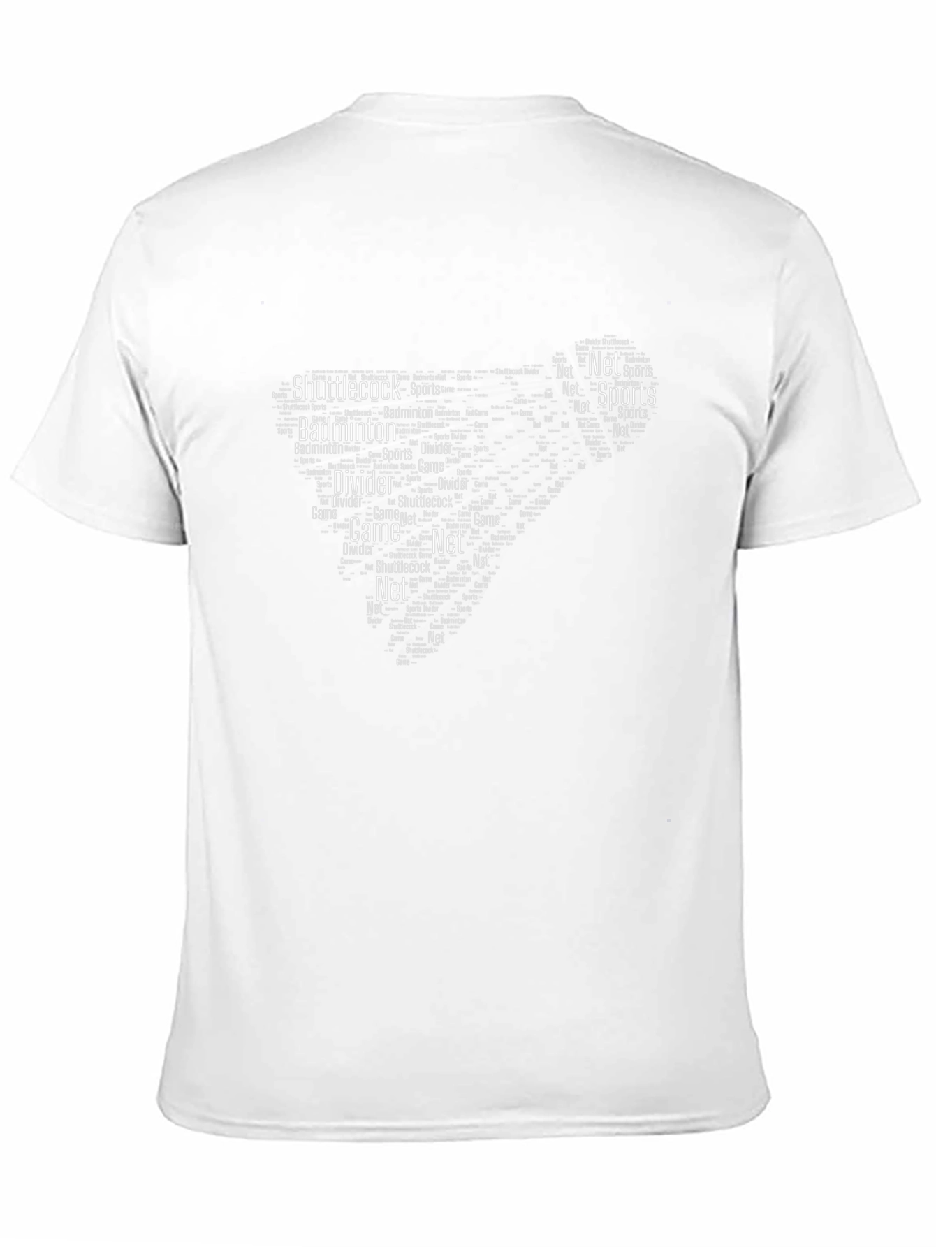 Badminton Word Art Graphic Tee