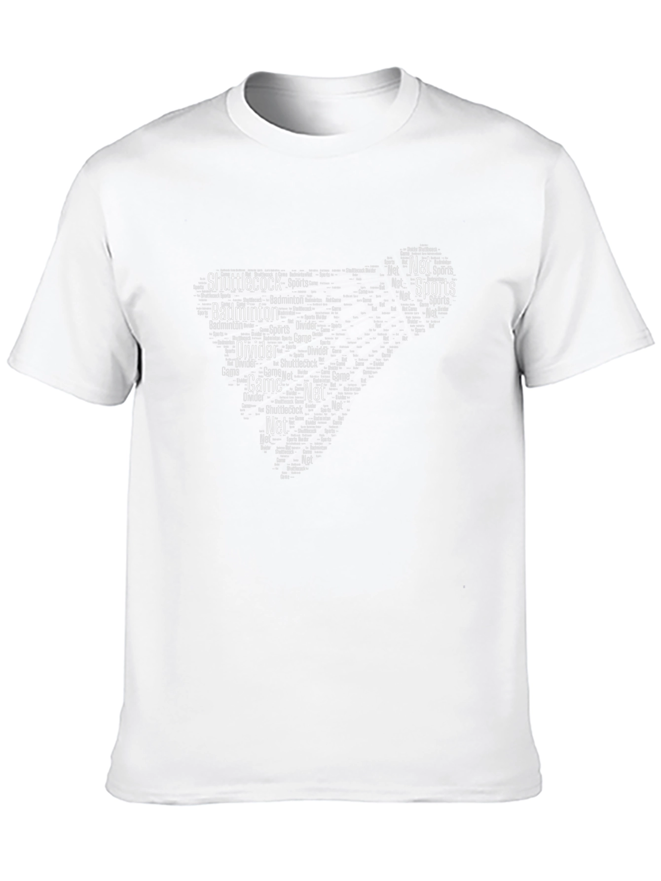 Badminton Word Art Graphic Tee