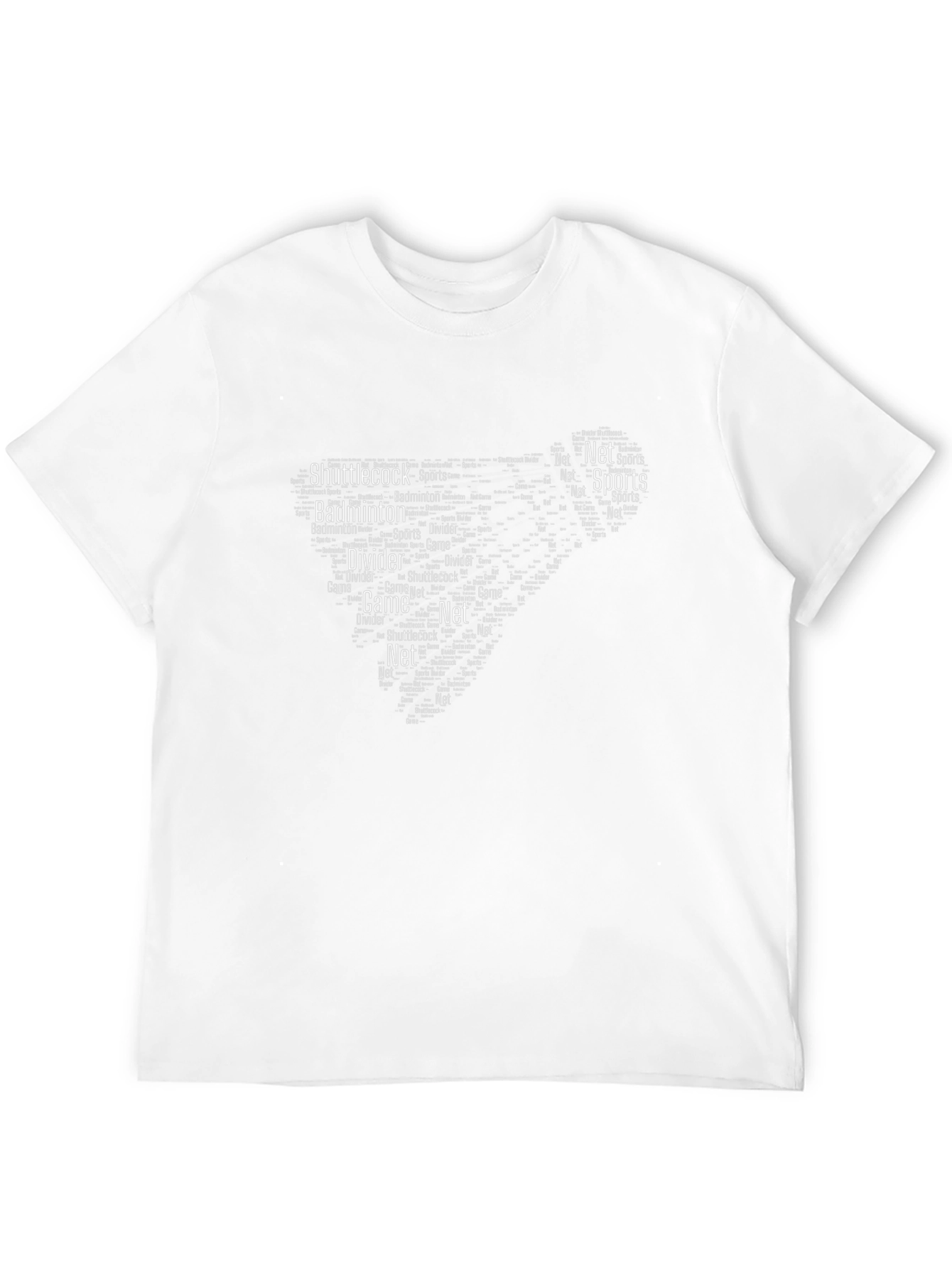 Badminton Word Art Graphic Tee