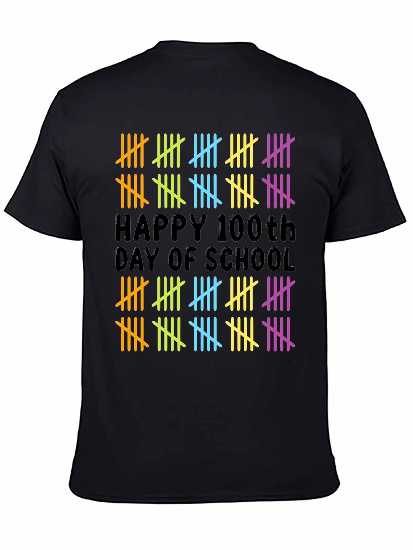 Happy 100th Day of School Tally Marks Teacher Shirt