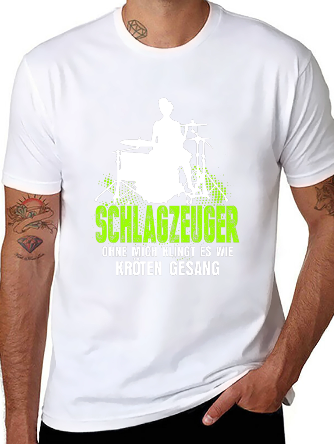 Drummer T-Shirt - Schlagzeuger Rock Tee