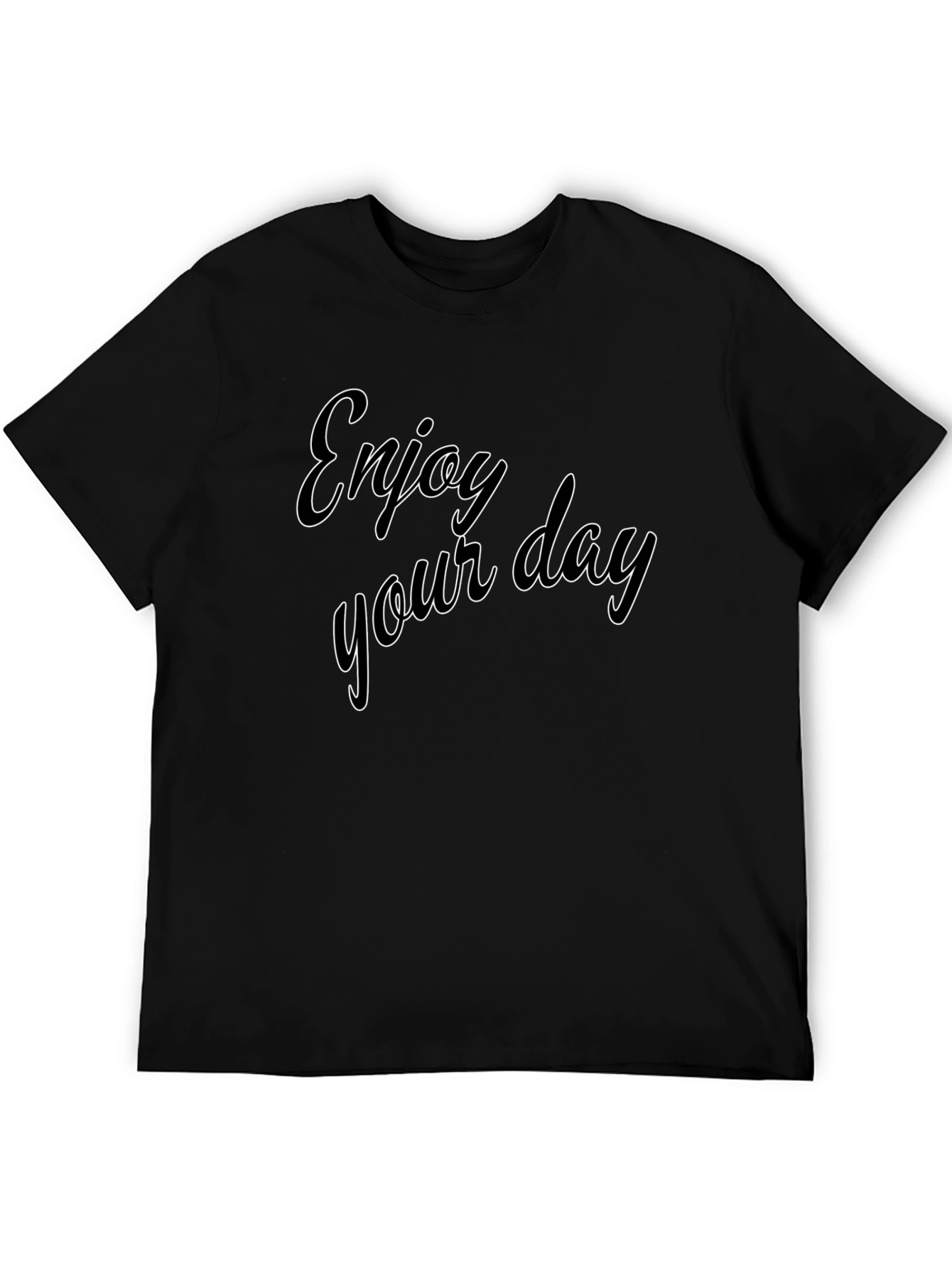 Enjoy Your Day Black Tee