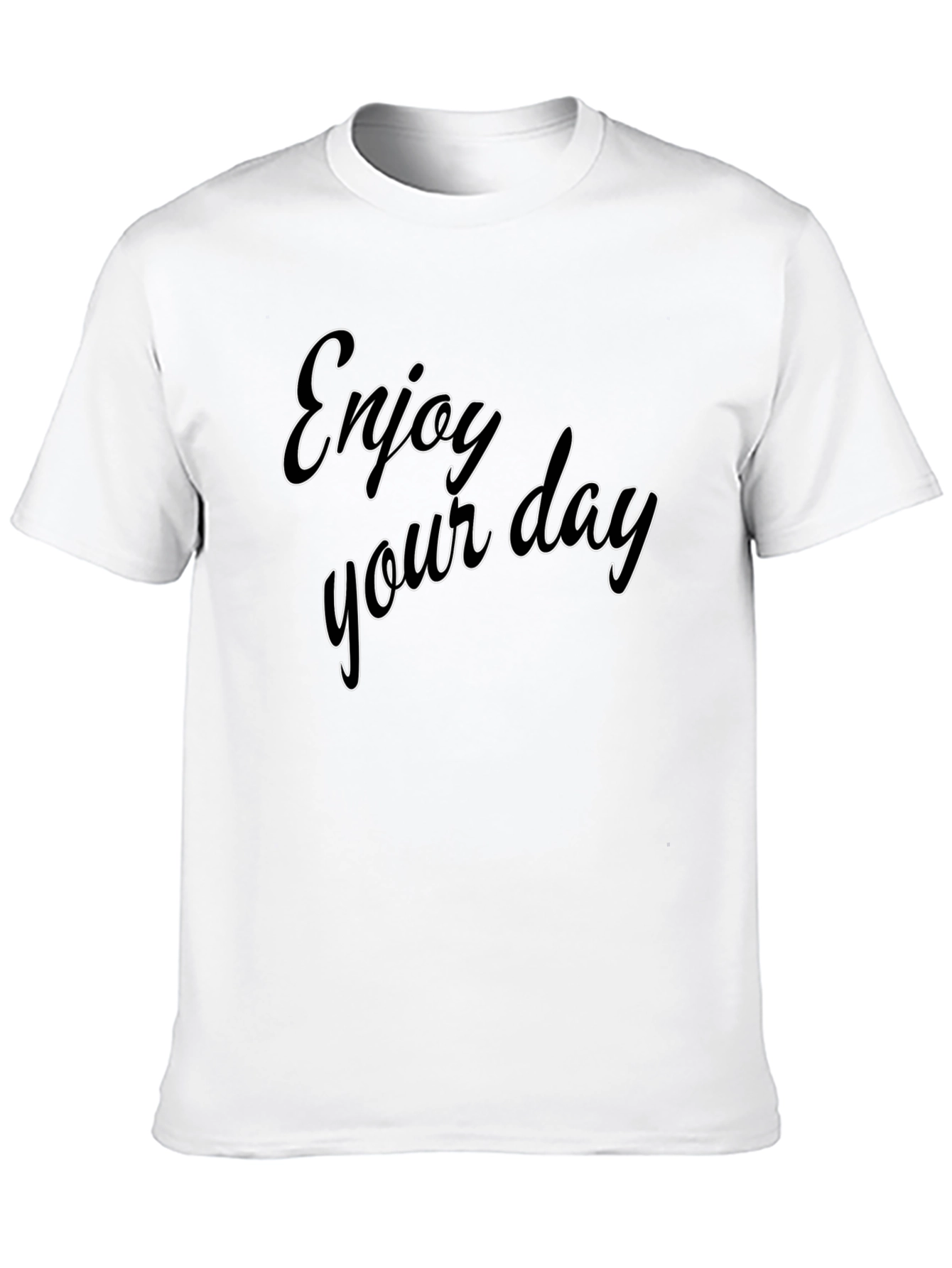 Enjoy Your Day Black Tee