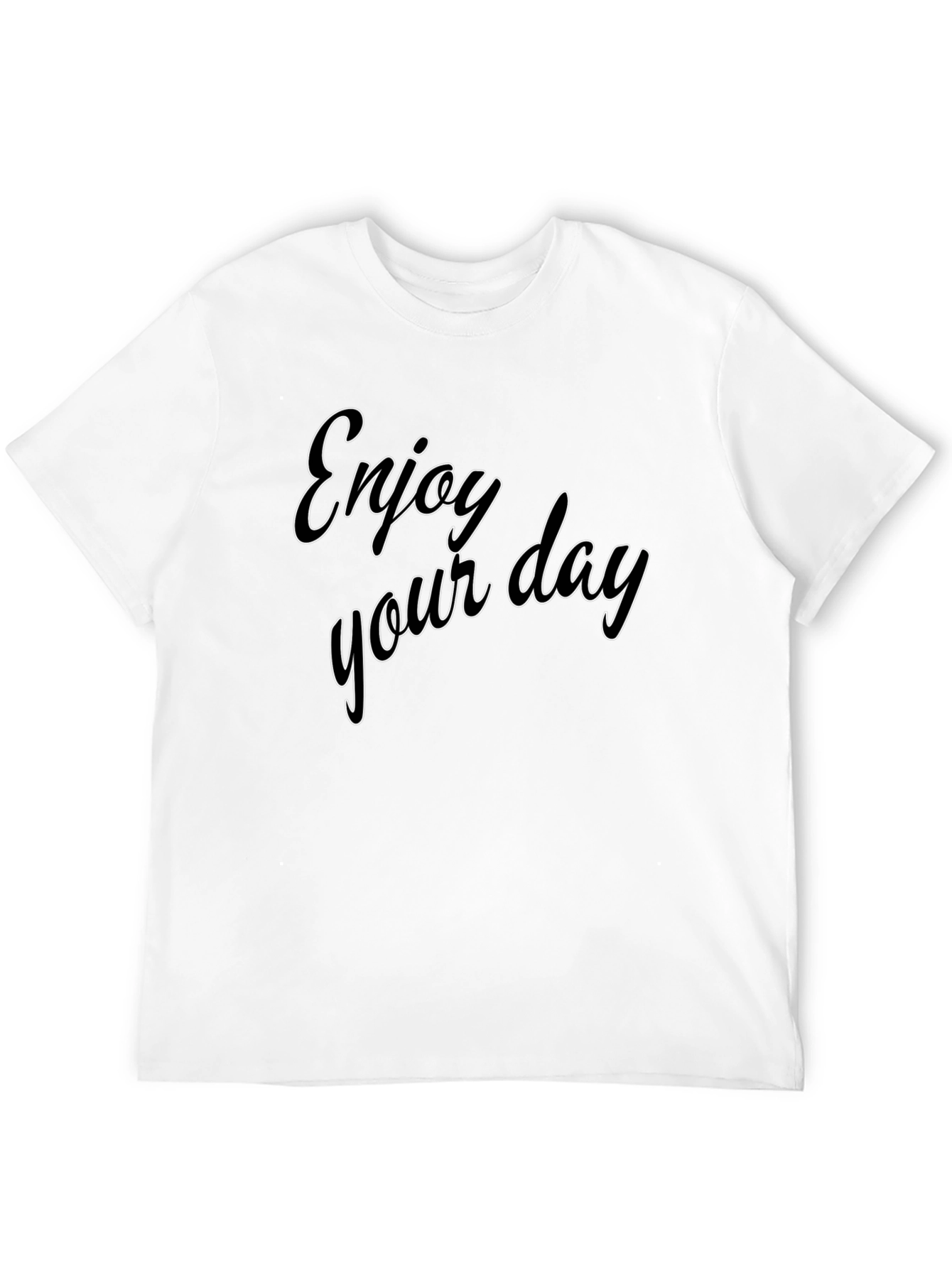 Enjoy Your Day Black Tee