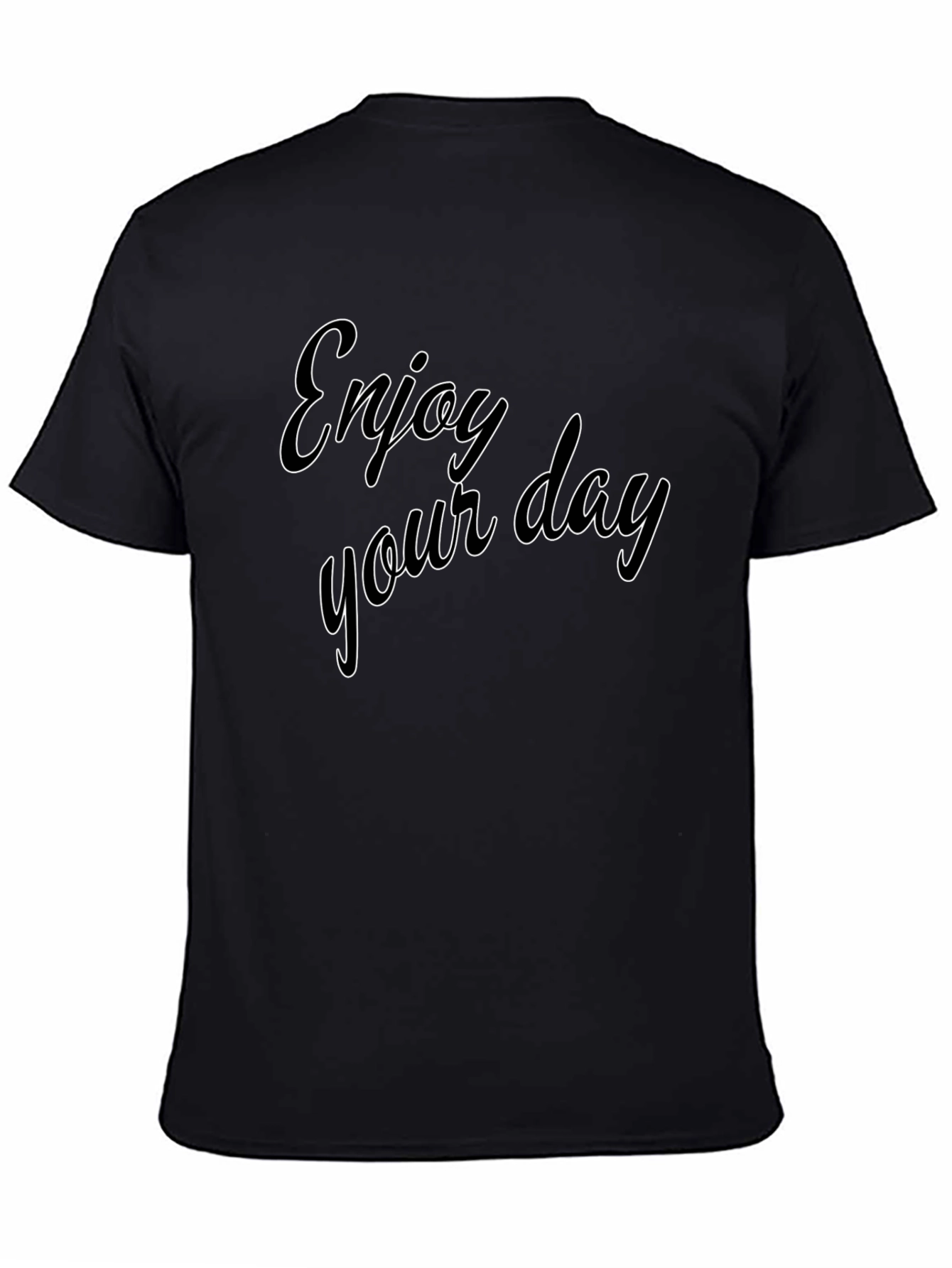 Enjoy Your Day Black Tee