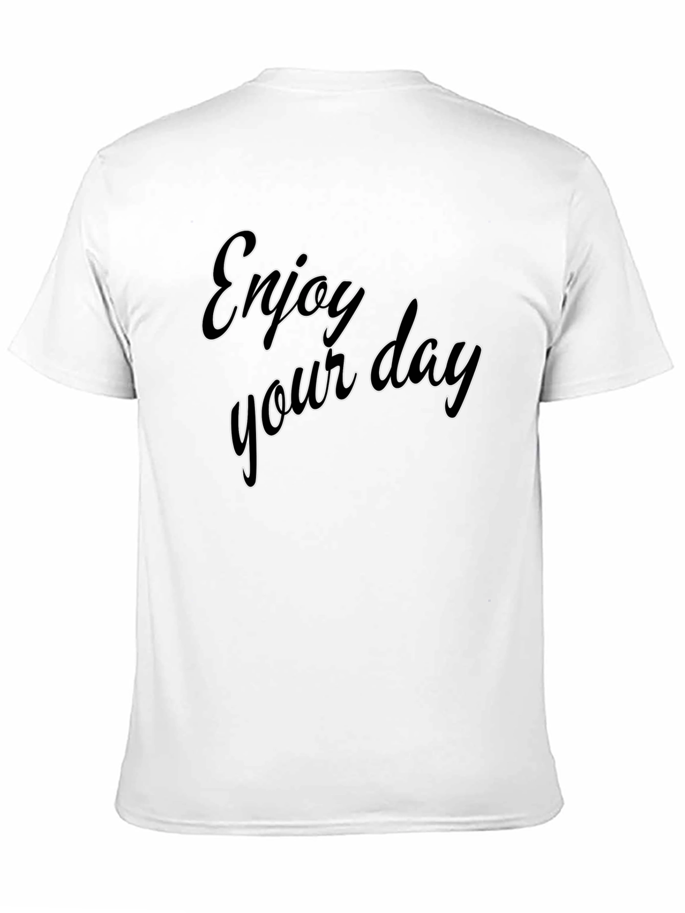 Enjoy Your Day Black Tee